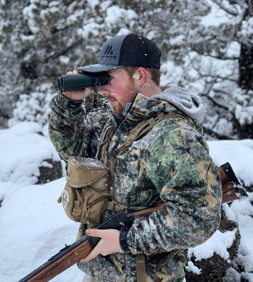 King's Camo Hunter Series Wind-Defender Fleece Jacket for Men - Warm Winter Hunting Coat with Windproof Technology | Ideal for Outdoor Adventures, Camping & Cold Weather Activities