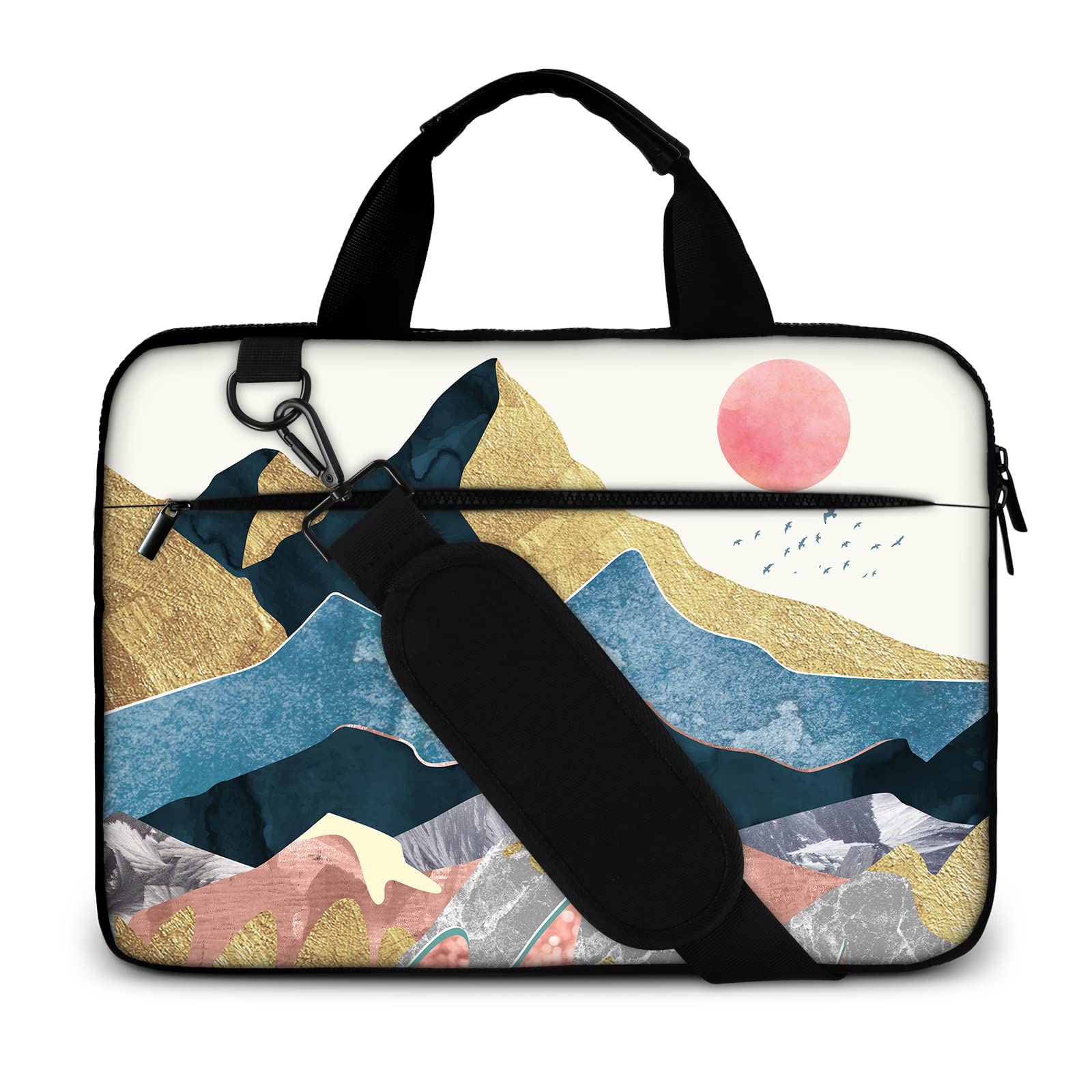 iCasso Slim Laptop Shoulder Bag - Lightweight Cute Messenger Briefcase Sleeve Case for 13-15 Inch MacBook & Notebook - Perfect for Work, School & Travel Accessories
