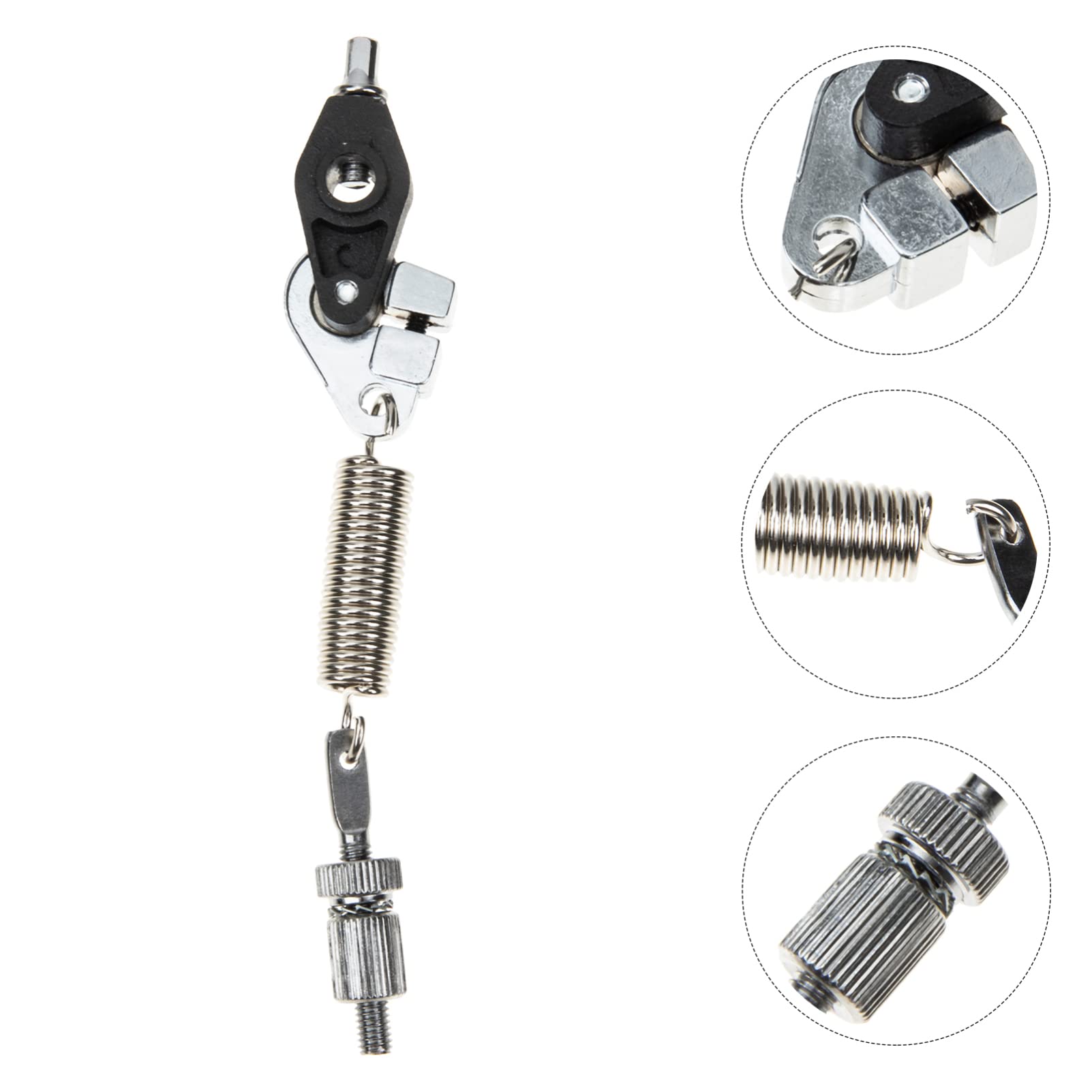 **ERINGOGO Bass Drum Pedal Spring Fittings - Heavy Duty Metal Drum Foot Pedal Spring Hooks for Easy Installation | Drum Accessories for Professional Drummers & Music Enthusiasts**