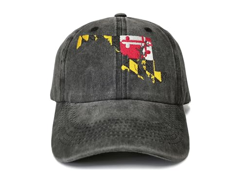 Maryland Flag (Washed Black)