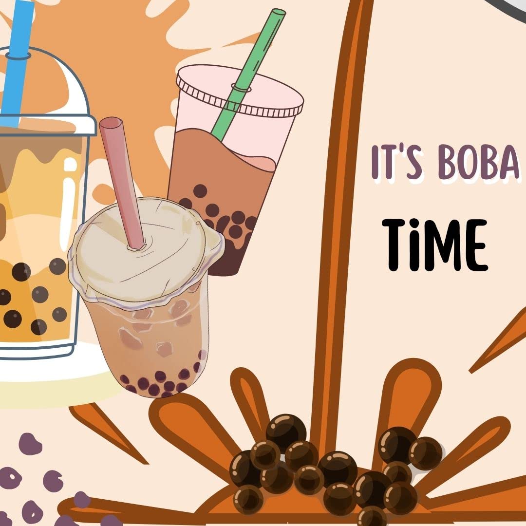 Premium Boba Tea Kit - 2 Bags (80-90 Servings) of Instant Tapioca Pearl Powder with Brown Sugar & Ceylon Tea - Variety Pack for Milk Tea, Fruit Tea & Bubble Drinks - Perfect for Home Cafes, Parties & DIY Bubble Tea Shops