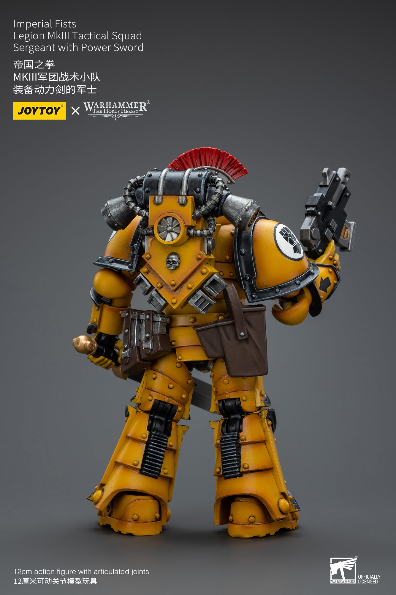 1/18 JOYTOY Warhammer The Horus Heresy Imperial Fists Legion MkIII Tactical Squad Action Figure - Collectible Military Model for Display & Wargaming Scenes