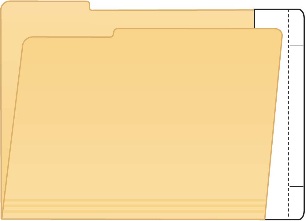 Tabbies Extenda-Jacket Strips - Convert Top Tab Folders to End Tab File Folders, White, 3/4