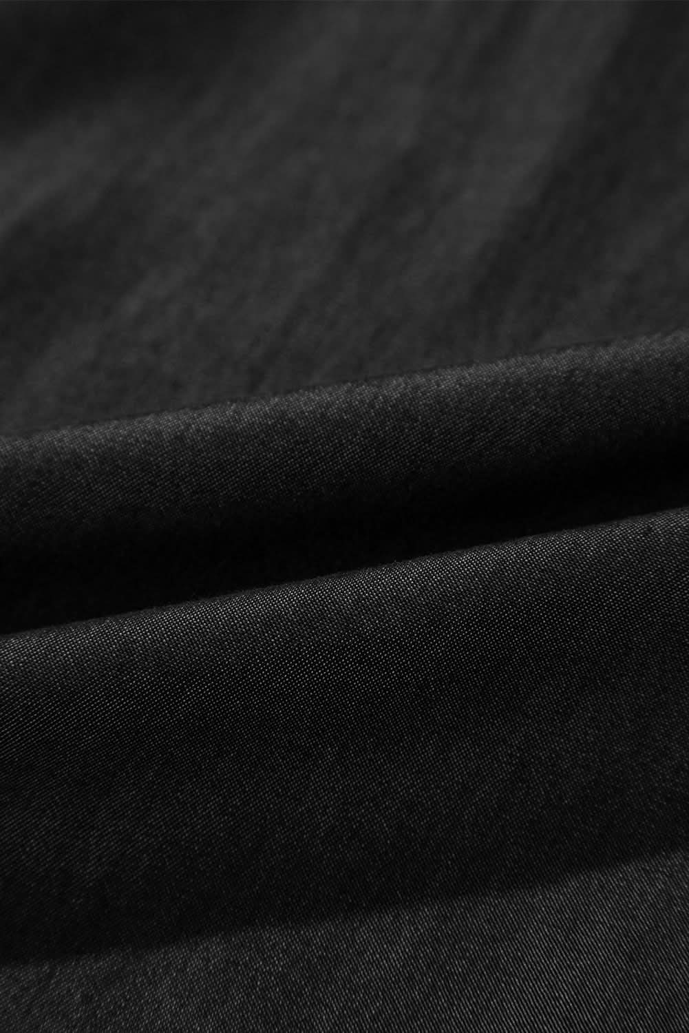 Stylish Black Wide Leg Jeans with Ruffles for Women - Perfect for Casual Outings, Office Wear & Date Nights