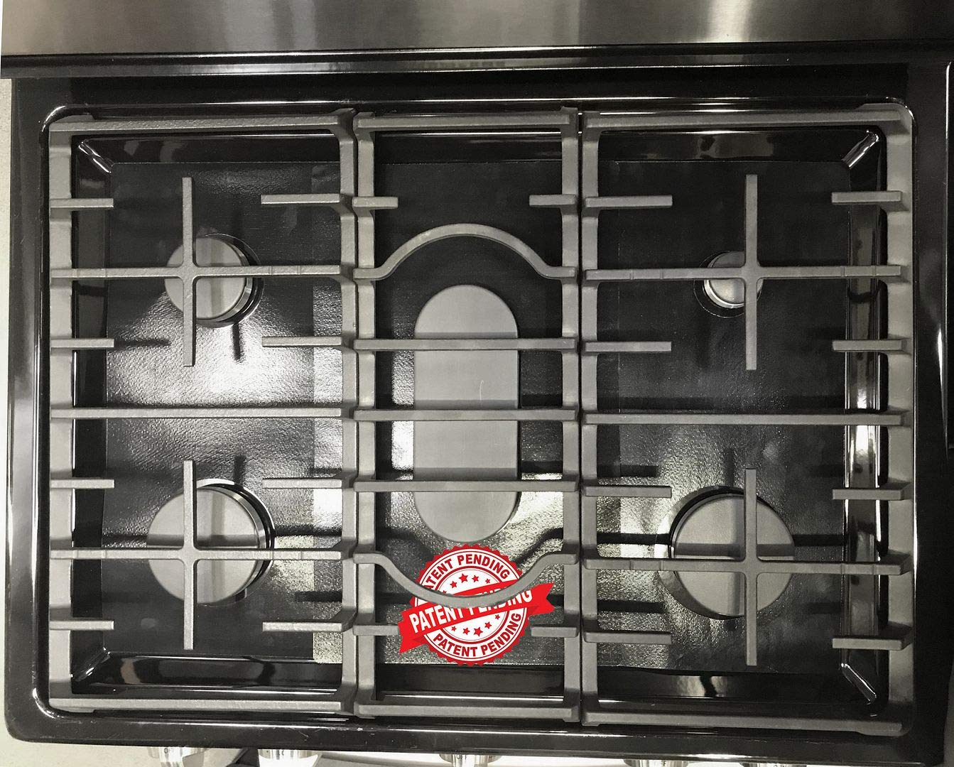 Premium Plus Stove Protectors for GE Gas Range Model PGS930FEL1DS - Custom Cut, Easy to Clean Stove Liner, Made in USA | Perfect for Kitchen Safety & Countertop Protection