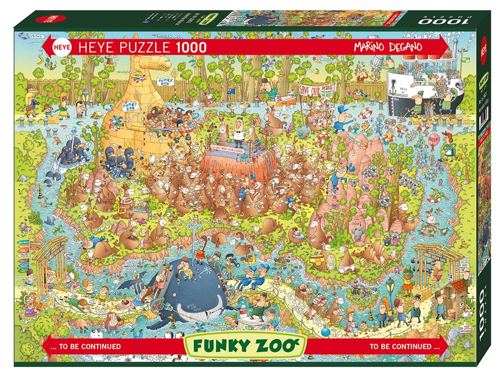 Heye 1000 Piece Jigsaw Puzzle - Funky Zoo Australian Habitat Wildlife Puzzle for Adults & Teens | Perfect for Family Game Night & Stress Relief