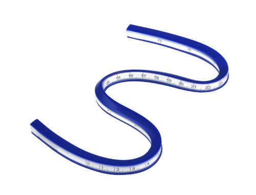 12-Inch Flexible Curve Ruler - 30cm Plastic French Curve Template for Sewing, Pattern Making & Art Design | Perfect for Fashion Designers, Tailors & DIY Craft Projects