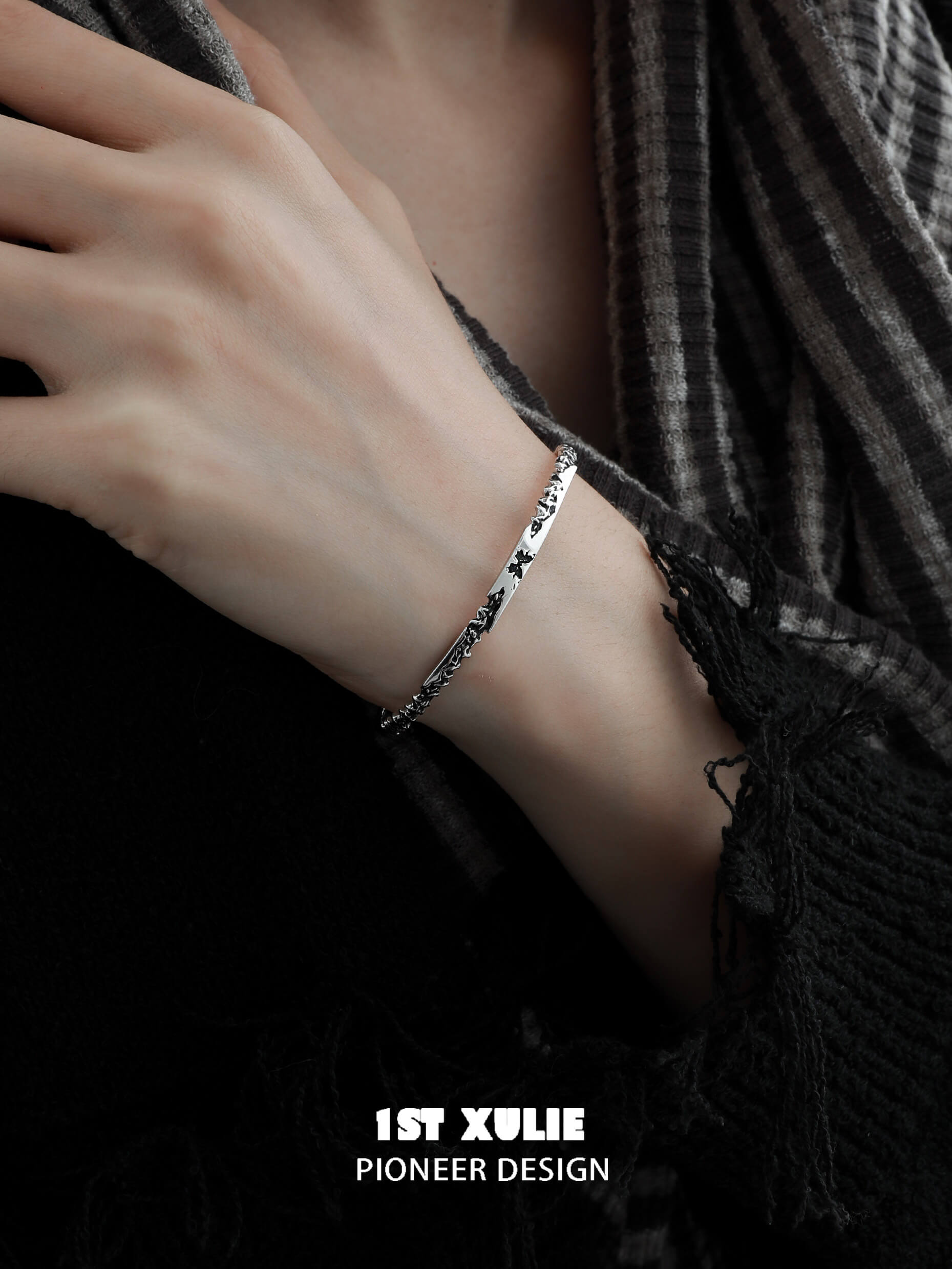 Whiterfly S925 Sterling Silver Black Butterfly Bangle Bracelet for Women - Elegant Fashion Jewelry Gift for Birthday, Anniversary & Special Occasions