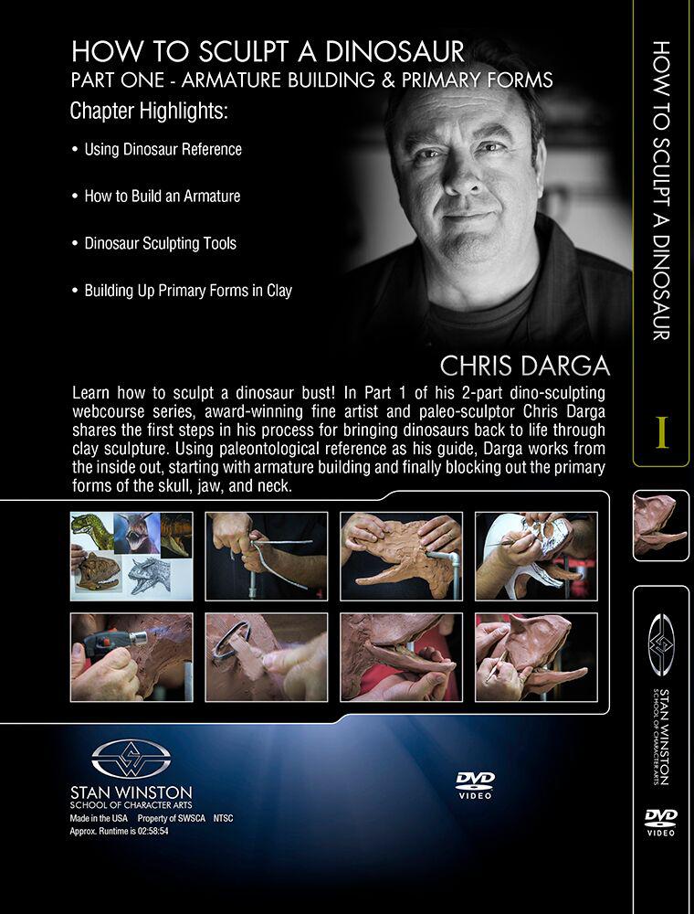 Stan Winston Studio How to Sculpt a Dinosaur DVD - Professional Sculpting Tutorial for Artists & Collectors - Perfect for Film Industry, Paleoart & Special Effects Studios