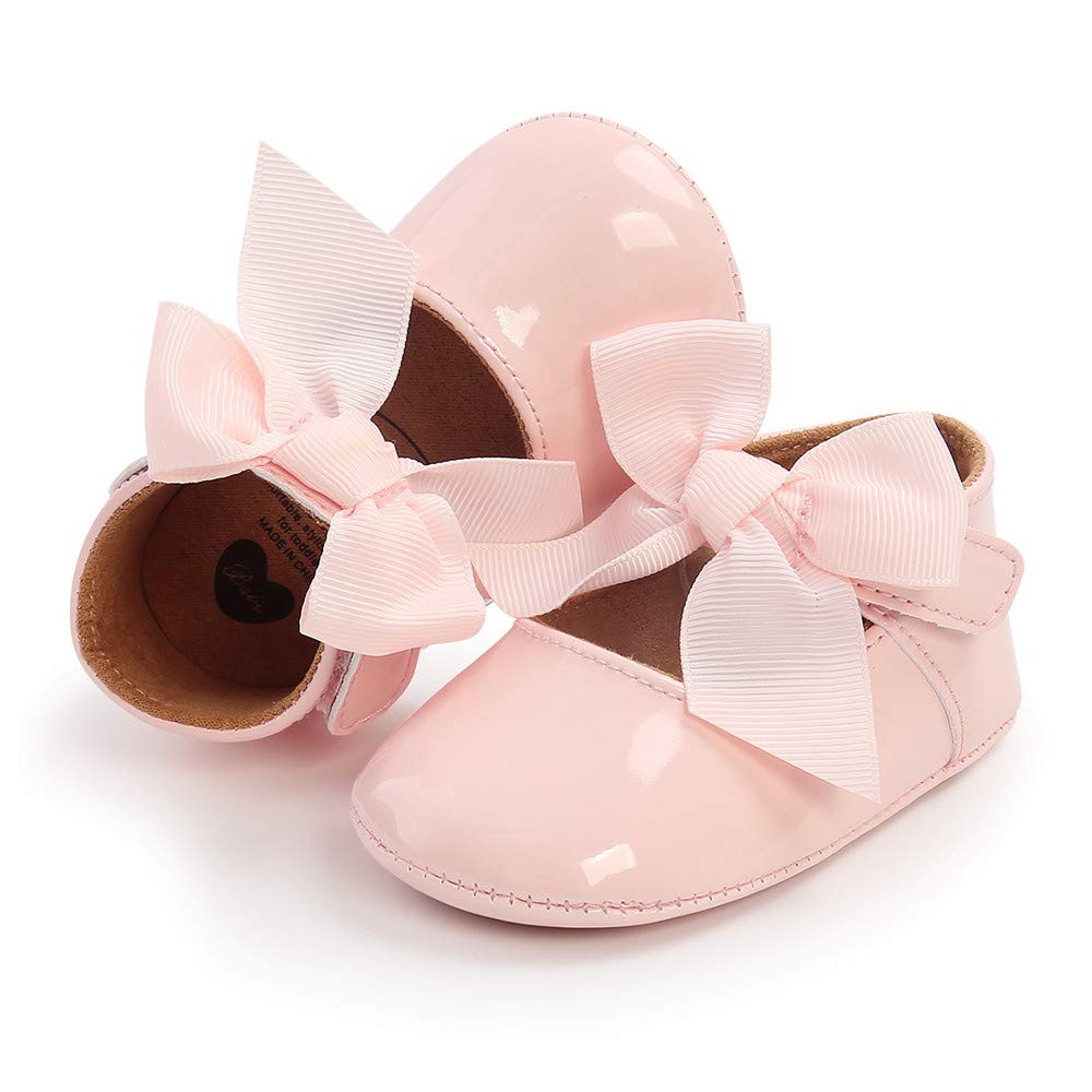**Baby Girl Shoes Soft Sole Mary Jane Flats for Infant Toddler - First Walking Shoes, Prewalkers, Crib & Wedding Dress Shoes - Perfect for Special Occasions & Everyday Play**