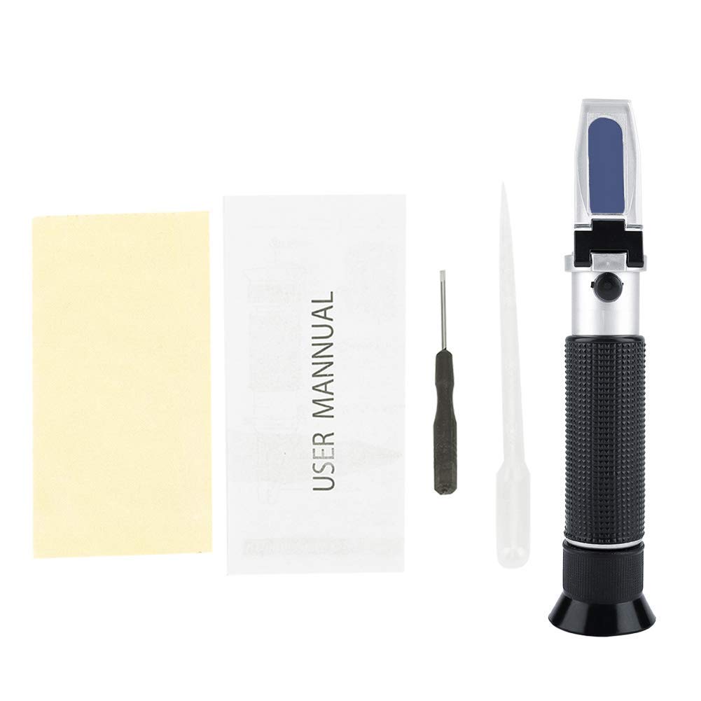 Professional 0-10% Brix Refractometer - Handheld Sugar Content Tester for Food, Jam, Beer, Milk & Fruit Juice | Perfect for Brewing, Winemaking & Food Processing