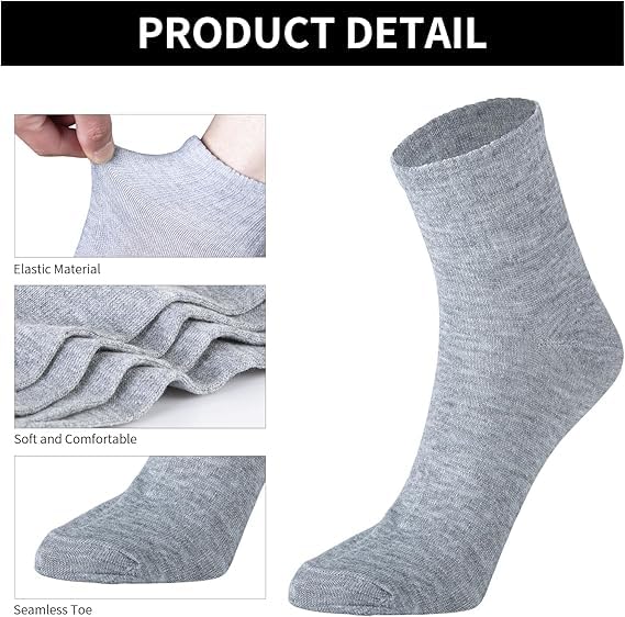 30 Pairs Quarter Ankle Socks - Breathable Athletic Socks for Men & Women - Perfect for Running, Gym, Workout & Everyday Wear