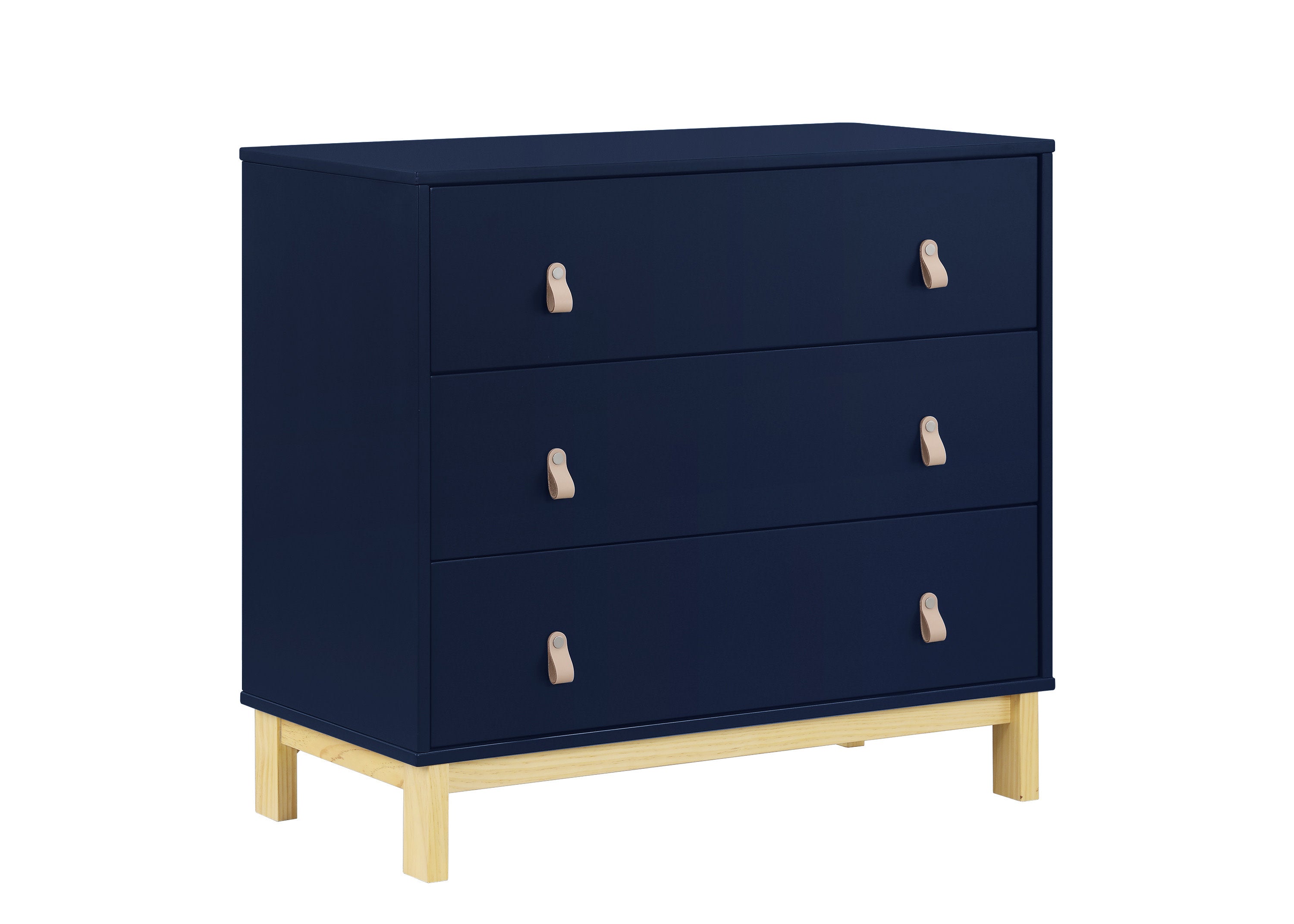 BabyGap Legacy 3-Drawer Dresser with Leather Pulls & Secure Interlocking Drawers - Perfect Nursery Storage for Baby Clothes, Diapers, and Essentials