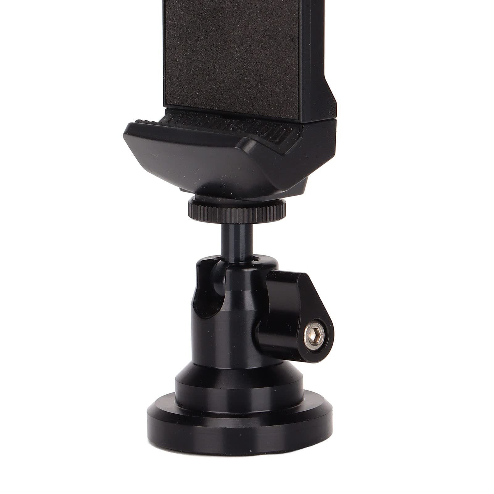 Aluminum Magnetic Phone Stand for Desk - 360° Rotating & Height Adjustable Phone Holder for iPhone 15/14/13, Samsung Galaxy, iPad (2.6-6.5 Inch) | Perfect for Home Office, Gaming & Video Calls