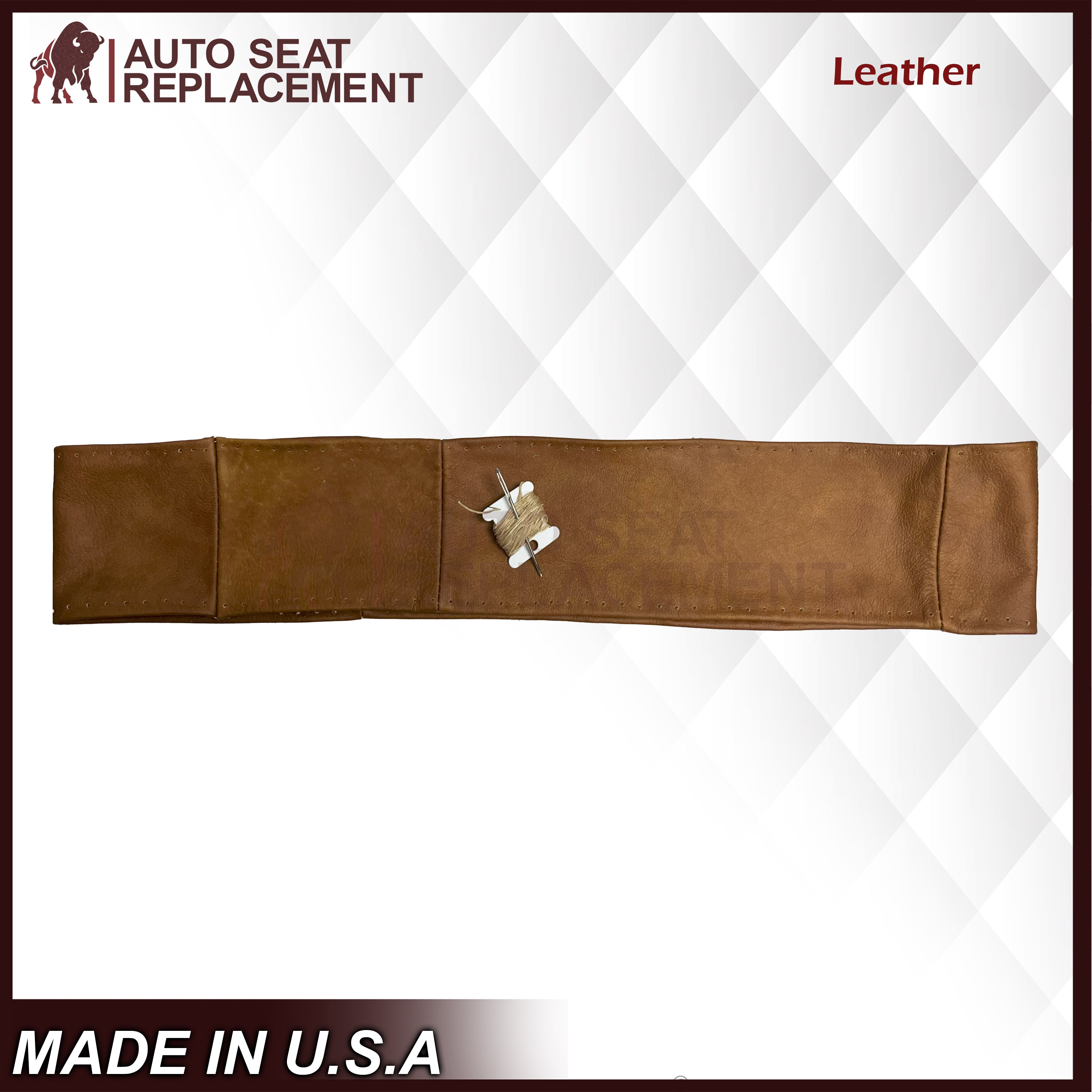2004-2008 Ford F-150 King Ranch Genuine Leather Steering Wheel Cover with Lacing Thread & Flat Head Needle - Upgrade Your Truck Interior for Comfort & Style