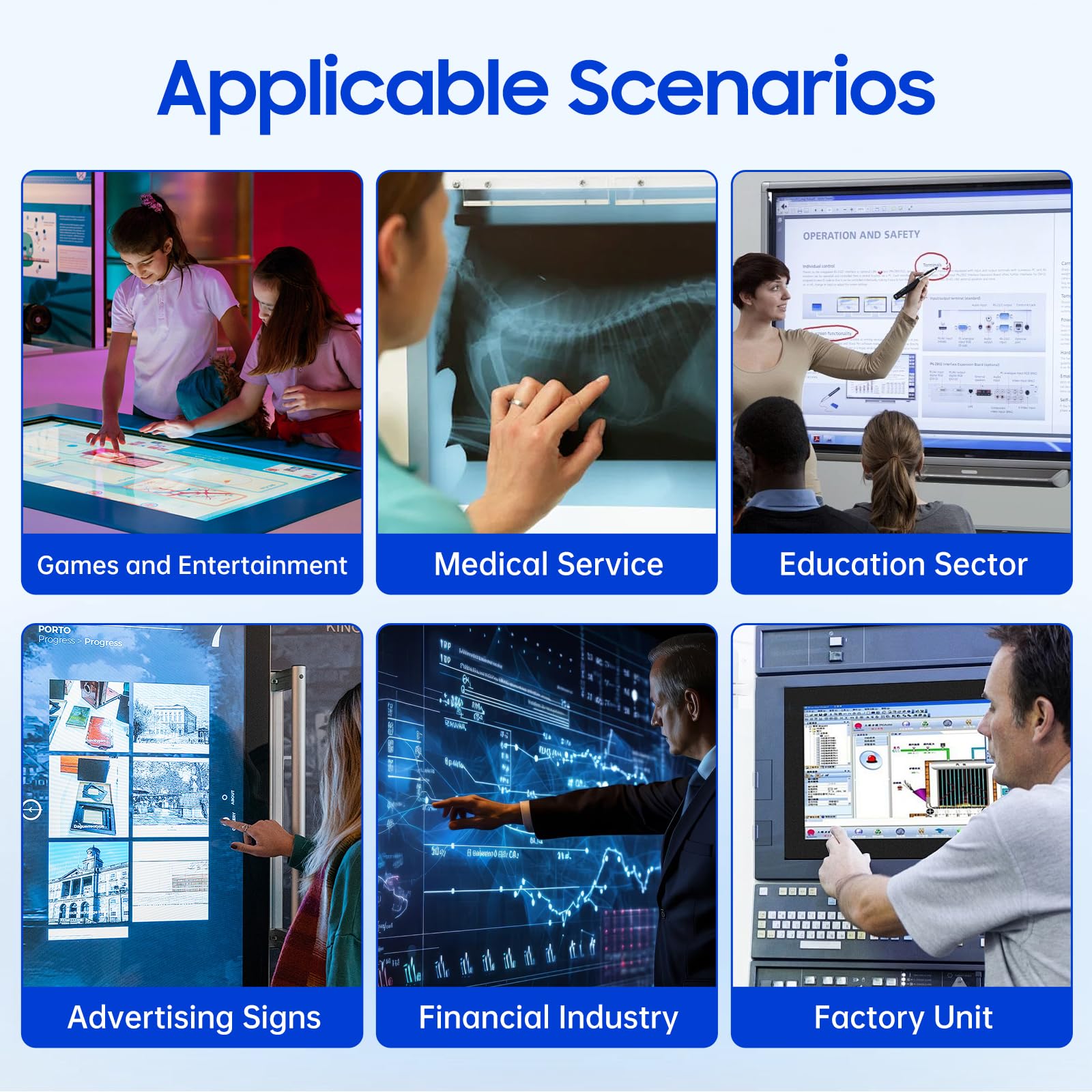 32 Inch 20-Point IR Touch Screen Panel - USB Infrared Touch Frame Overlay for Touch Monitor, TV, Whiteboard, Digital Signage & Kiosks | Perfect for Interactive Displays, Retail Automation & Smart Classrooms