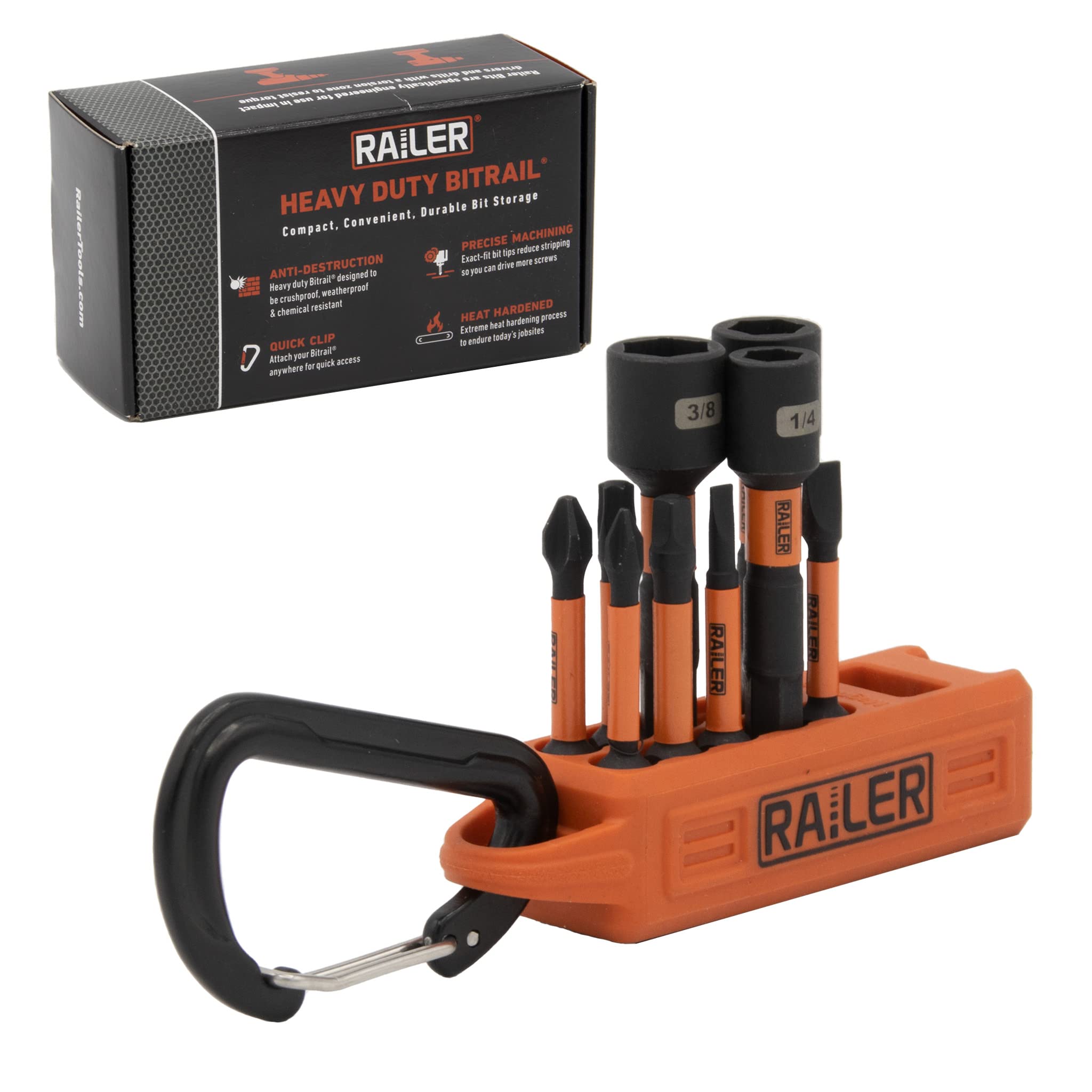 Premium S2 Steel Impact Driver Bit Set with Magnetizer & Carabiner - 32-Piece Electrician Screwdriver Bits & Nut Drivers for Power Tools - Ideal for Construction, DIY Projects, and Home Repairs