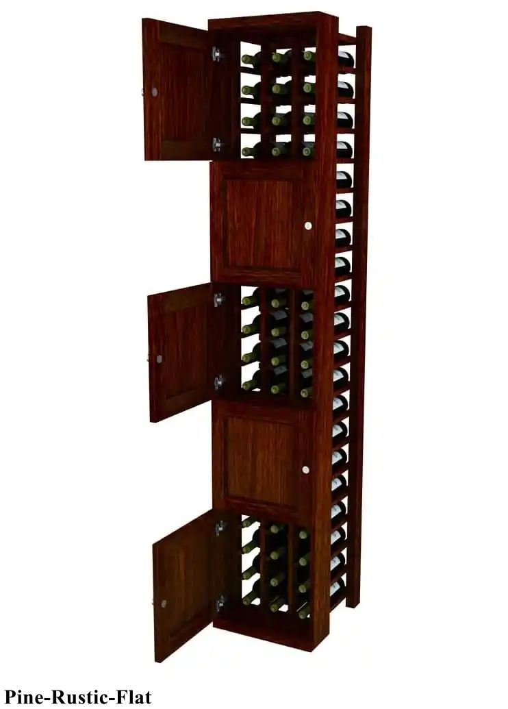 Vinostor Wine Lockers - 5 Locking Storage Bins for Wine Bottles, 83 5/8