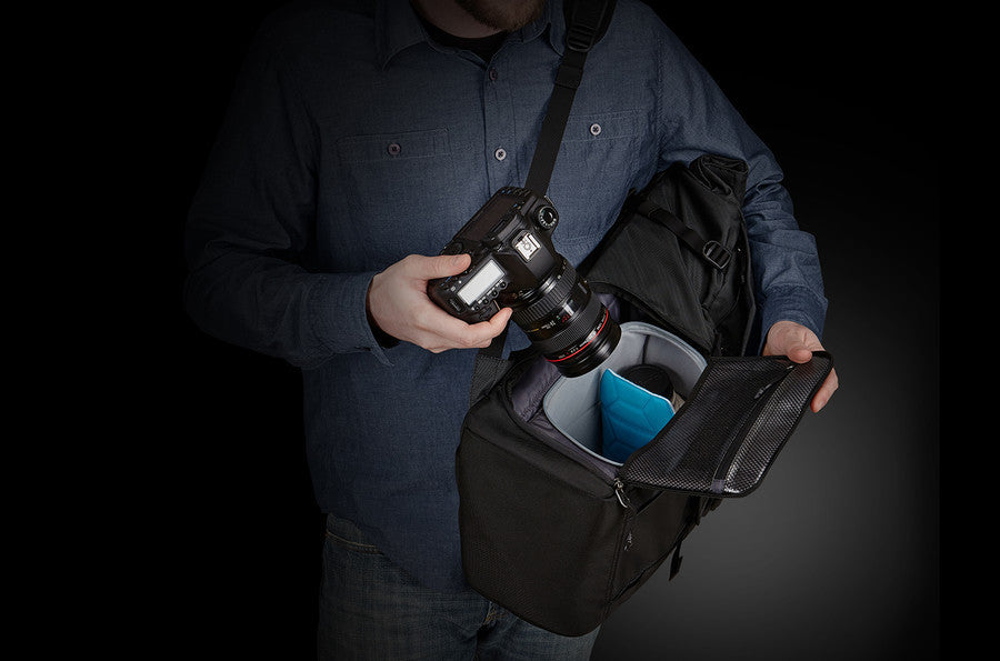 Thule Covert DSLR Rolltop Backpack - Waterproof Camera Bag for Travel & Photography - Perfect for Hiking, Commuting & Outdoor Adventures