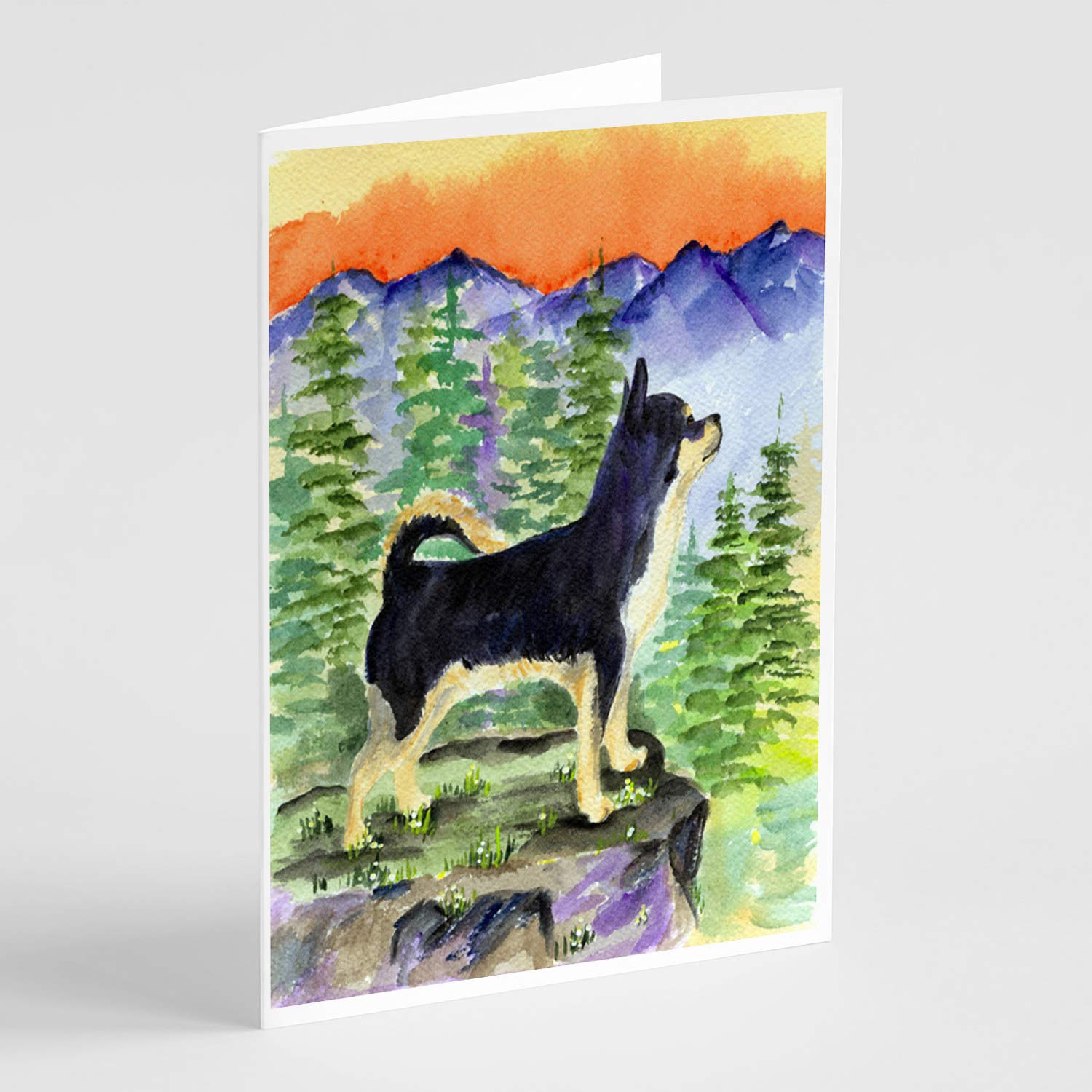 Chihuahua Greeting Cards Pack of 8 - Blank A7 Size 5x7 Note Cards with Envelopes | Whimsical Dog Lover Stationery for Birthdays, Thank You Notes & Special Occasions