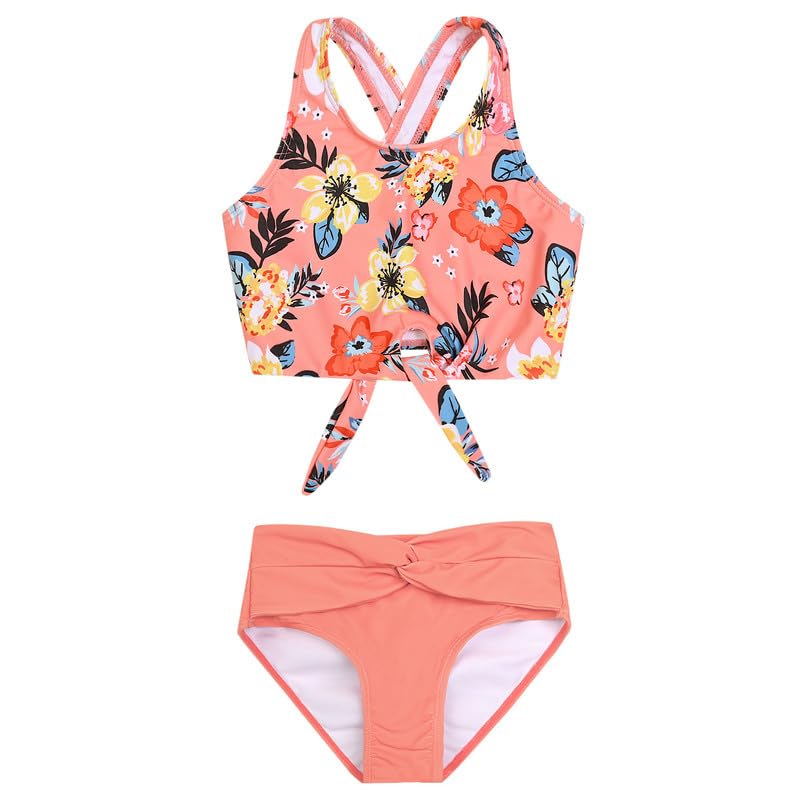 Orange Flower Print-1