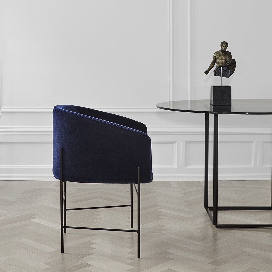 Arden Covent Chair - Modern Accent Chair for Living Room, Bedroom & Office - Stylish Upholstered Armchair with Wooden Legs - Perfect for Reading, Relaxing & Home Decor