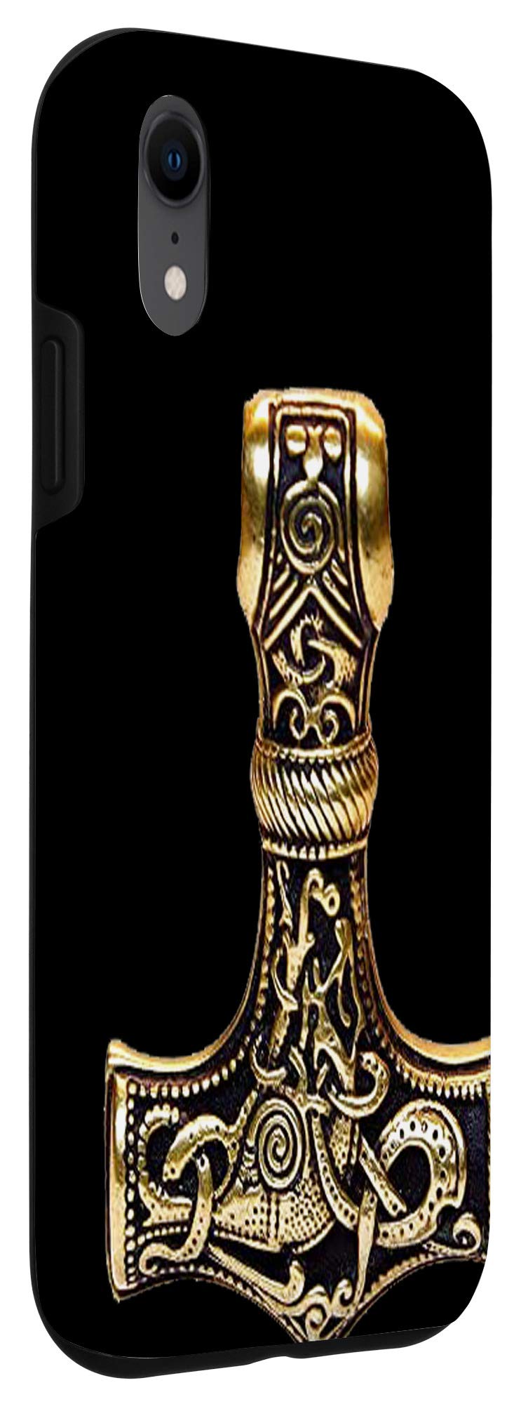 iPhone XR Case - Viking Thor's Hammer & Odin's Raven Design | Durable Protective Cover for Everyday Use, Travel & Adventure