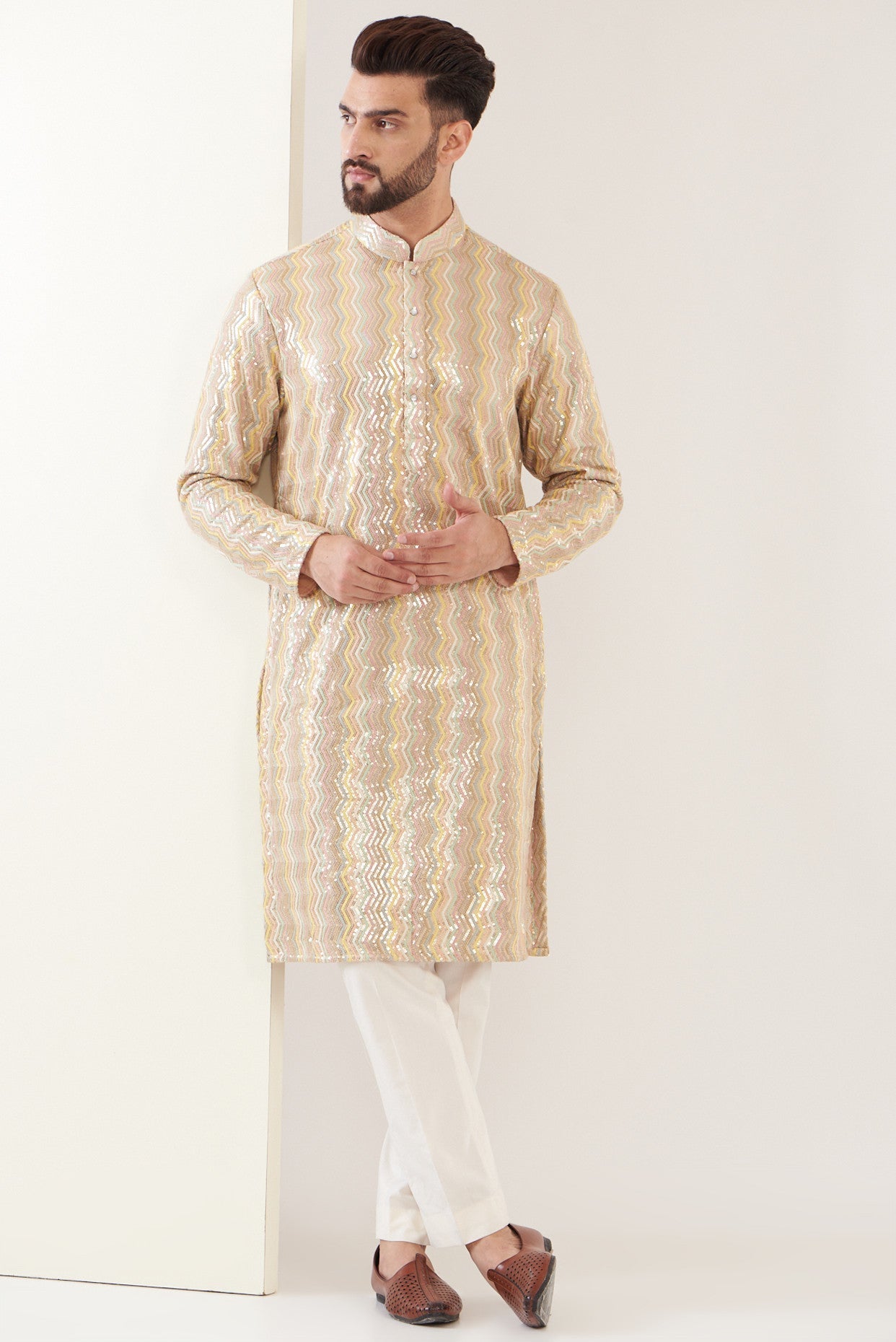 Exquisite Multi-Embroidered Chikankari Kurta for Women | Traditional Indian Handcrafted Cotton Tunic | Perfect for Festivals, Weddings & Casual Wear