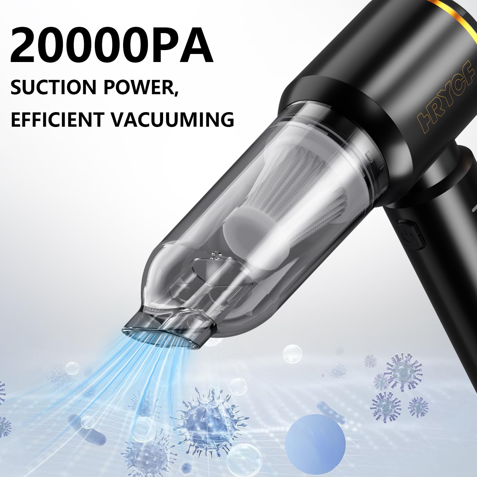 4-in-1 Handheld Vacuum Cleaner 20000PA - Car & Home Use