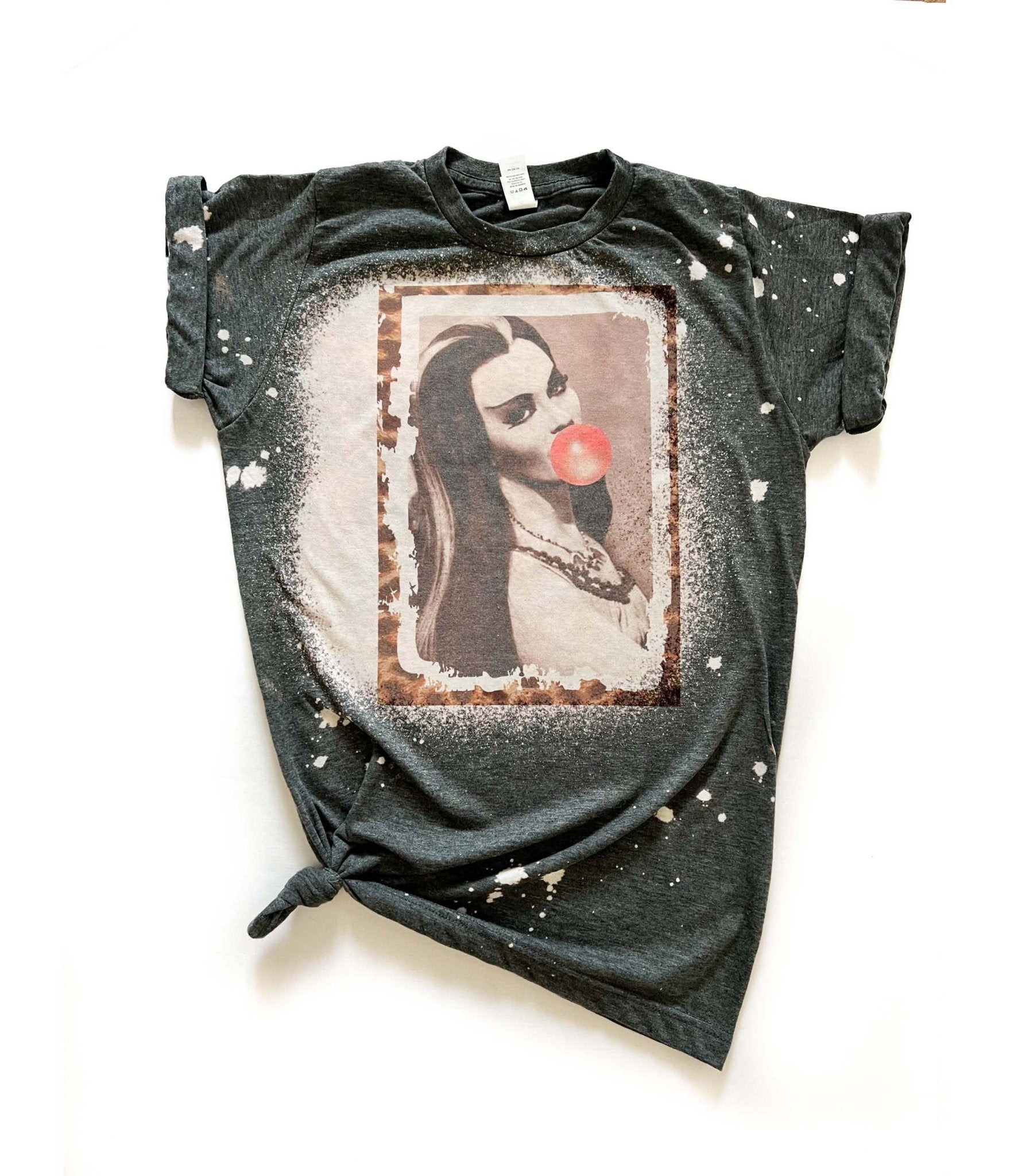 Lily Munster Bleached Unisex Graphic Tee - Vintage Horror TV Show T-Shirt for Men & Women - Perfect for Halloween Costumes, Cosplay, and Retro Fashion