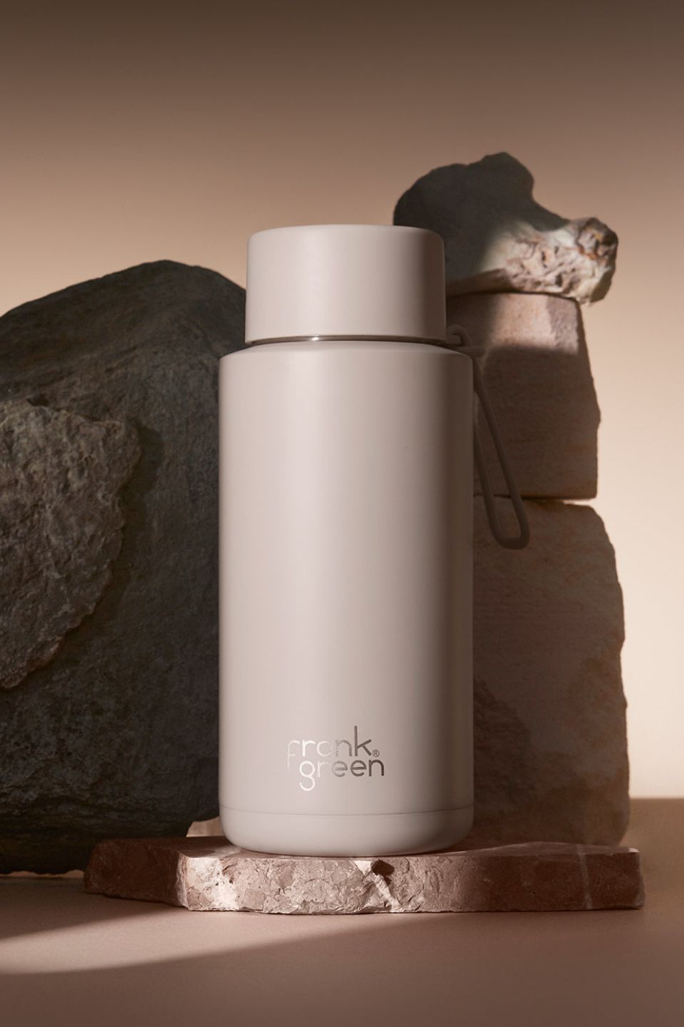 Eco-Friendly Ceramic Reusable Water Bottle with Moon Dust Design - 1 Liter (34oz) Leak-Proof Insulated Thermos for Travel, Gym & Outdoor Activities