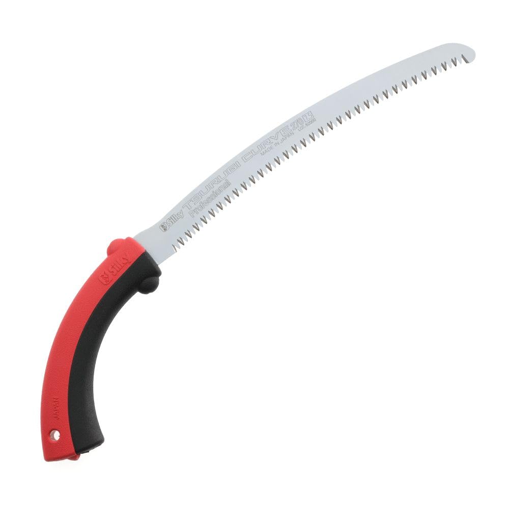 Silky Professional Series TSURUGI 270mm Curved Hand Saw with Large Teeth (454-27) - Perfect for Woodworking, Carpentry, and Outdoor DIY Projects