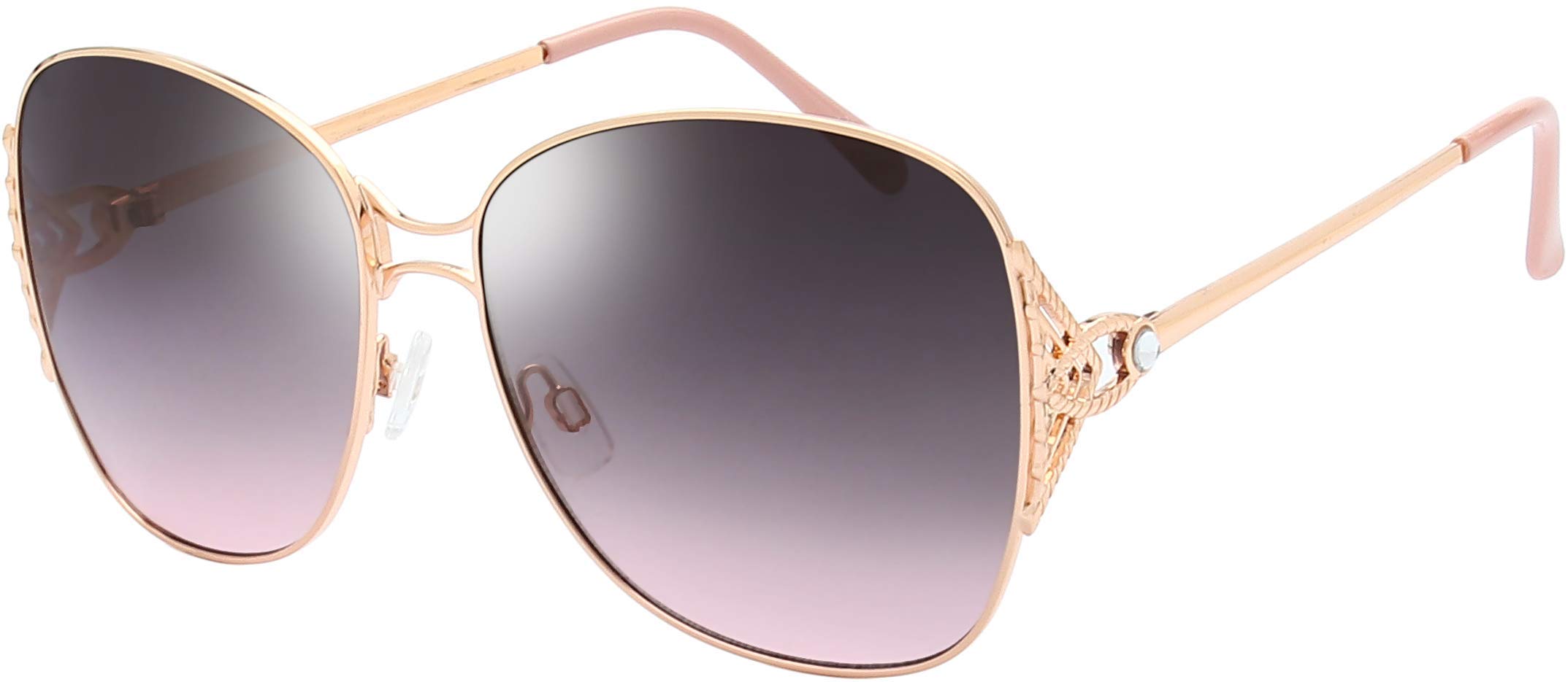 Elegant Women's Sunglasses - Classic Crystal Design UV Protection Fashion Shades for Women - Perfect for Beach, Driving & Outdoor Activities