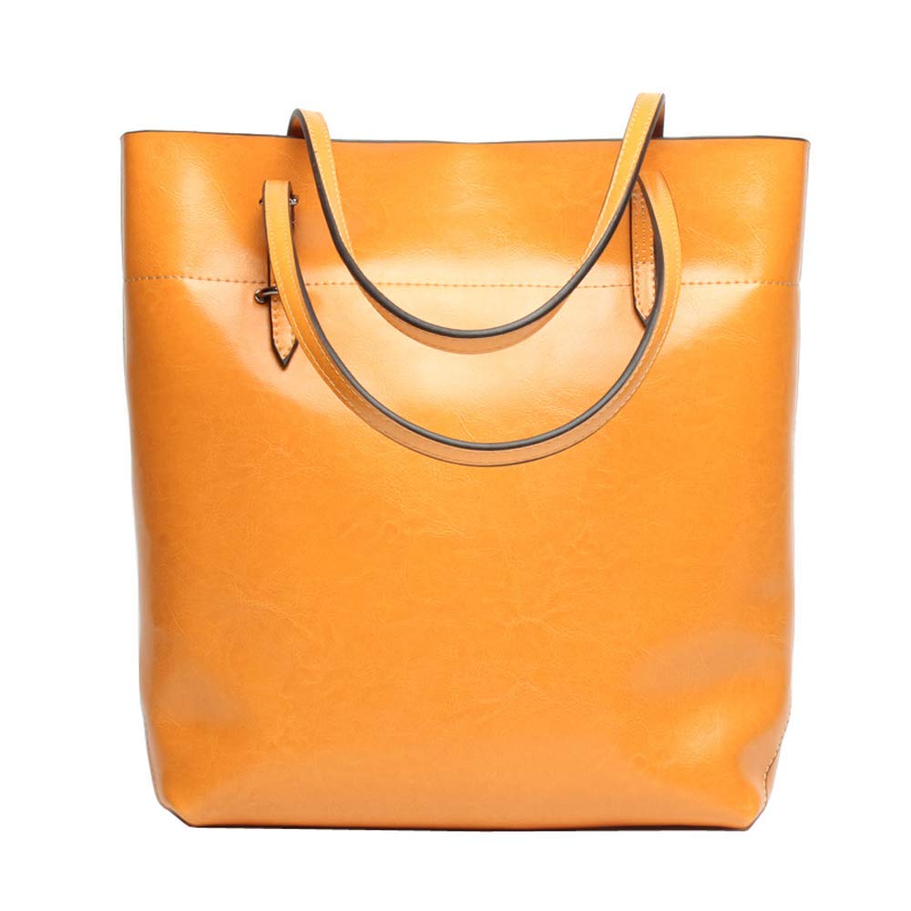 Premium Genuine Leather Women's Tote Bag - Stylish Shoulder Handbag Purse for Work, Travel & Everyday Use | JIUFENG Classic Designer Bag