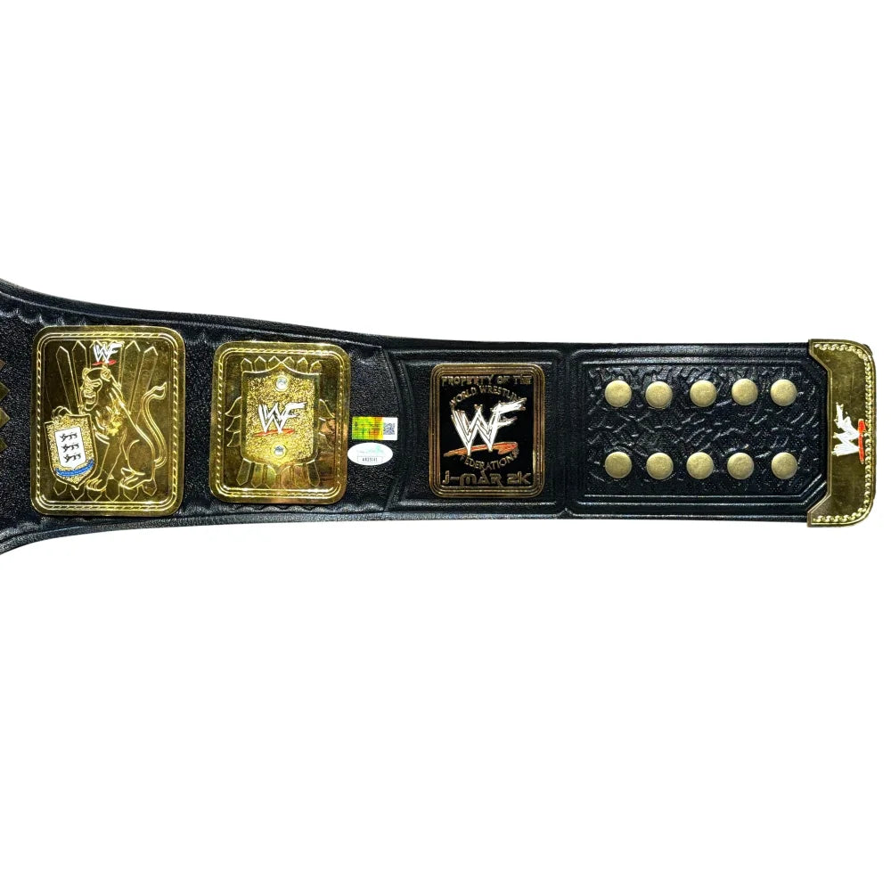 Authentic Mick Foley Autographed WWE WWF Attitude Era Championship Belt - Signed with JSA COA & Personal Inscription - Perfect for Wrestling Memorabilia Collectors & Display