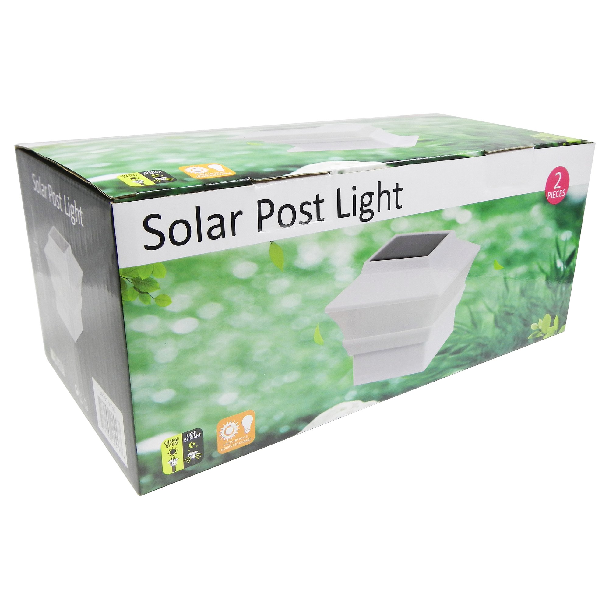 iGlow 4x4 Solar LED Post Cap Light - Waterproof Outdoor Garden Fence Lighting for Deck, Lawn & Landscape - Durable PVC Vinyl Wood Design - Perfect for Pathway, Patio & Backyard Illumination