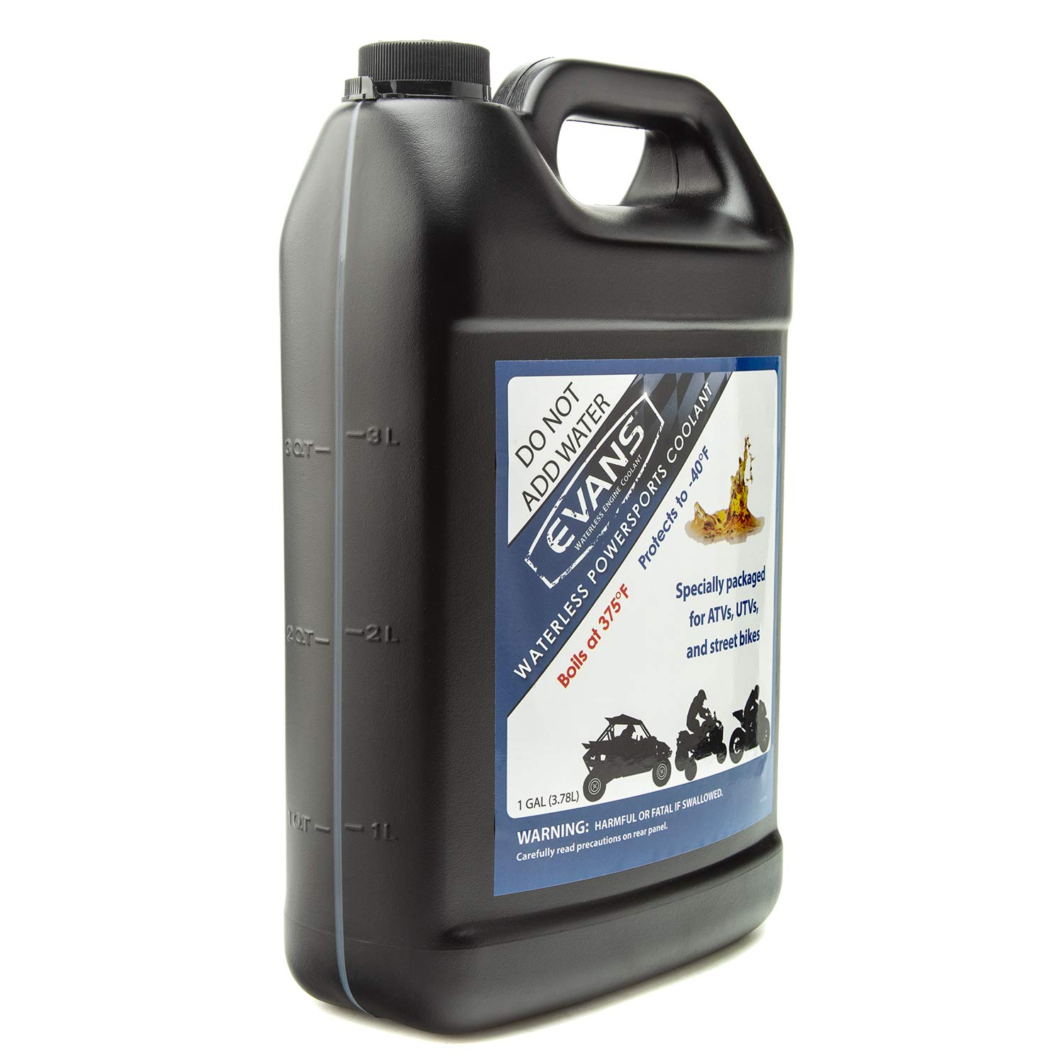 EVANS Coolant Powersports Waterless Engine Coolant - 1 Gallon + Two 1/2 Gallon Bottles Combo Pack - High Performance Coolant for Motorcycles, ATVs, UTVs & Powersports Vehicles - Prevents Overheating & Corrosion