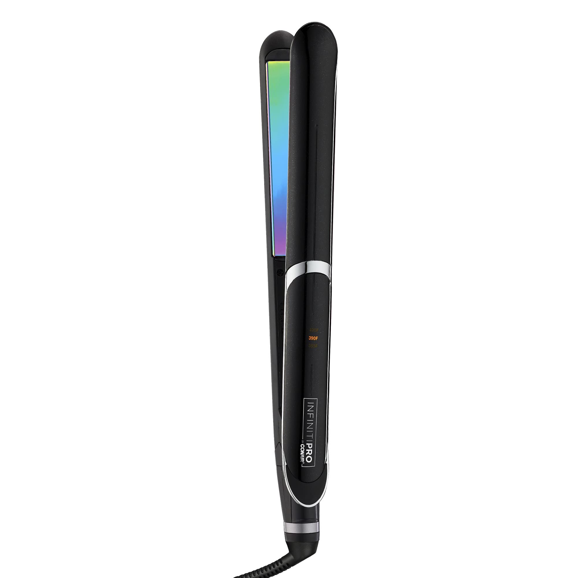 Rainbow Titanium Flat Iron 1 Inch - Professional Hair Straightener for Smooth & Shiny Hair - Perfect for Home, Salon & Travel Use