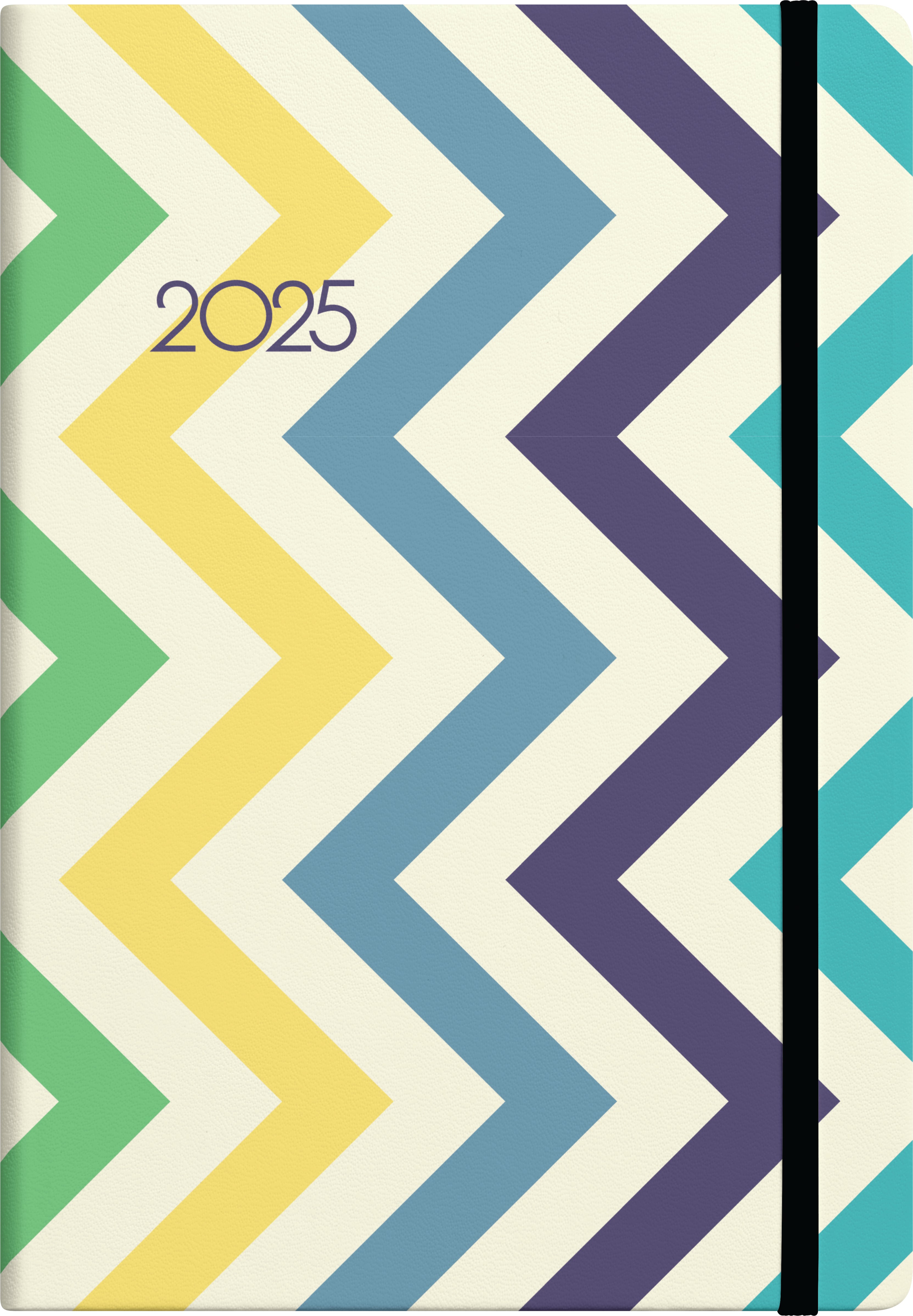 2025 Collins Diary A53 - Week to View Planner with Geometric Design, 148mm x 210mm (5.8