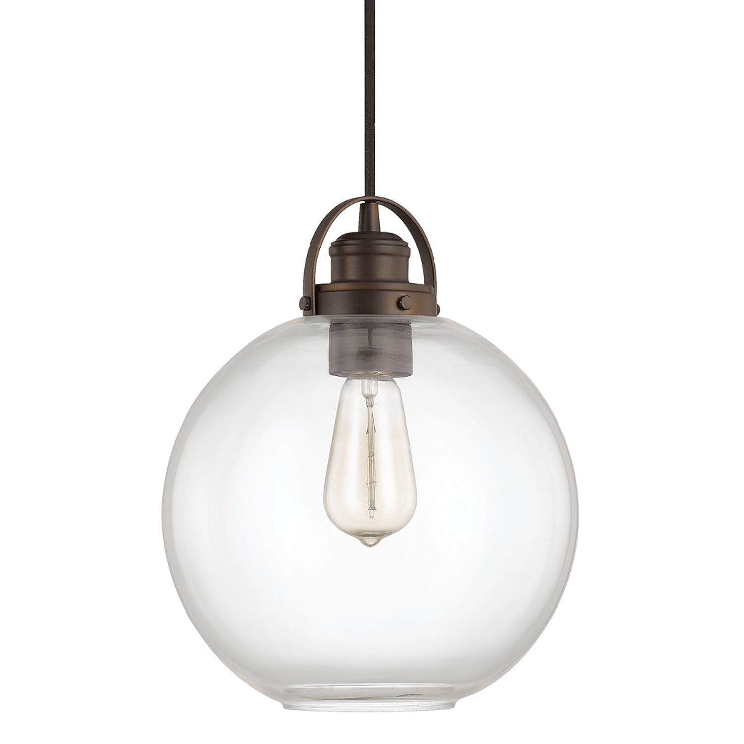 Capital Lighting Modern One Light Pendant - Sleek Hanging Light Fixture for Kitchen Island, Dining Room & Bedroom | Energy Efficient LED Compatible