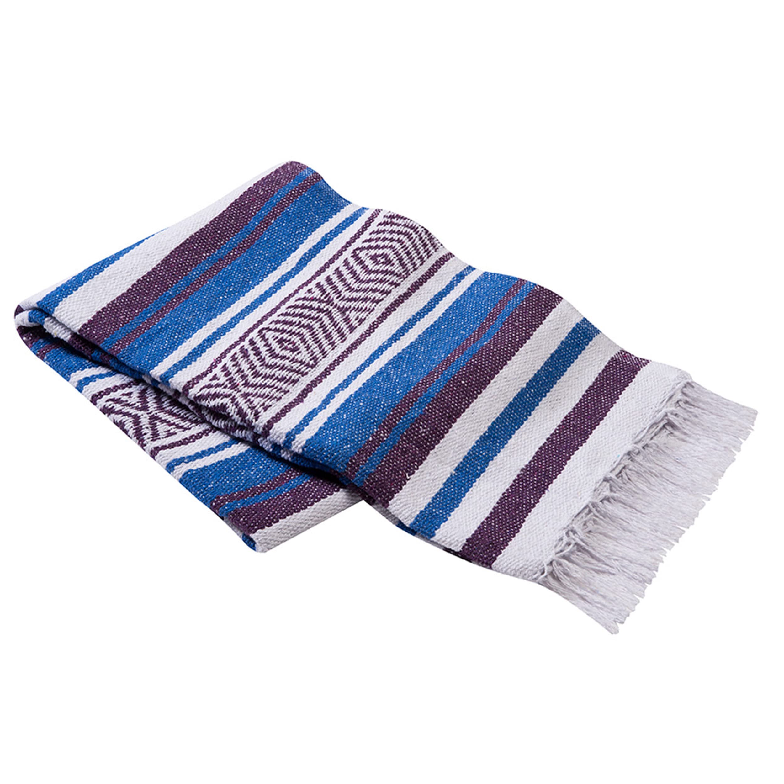 Vera Cruz Authentic Mexican Blankets & Throws - 10 Pack (75