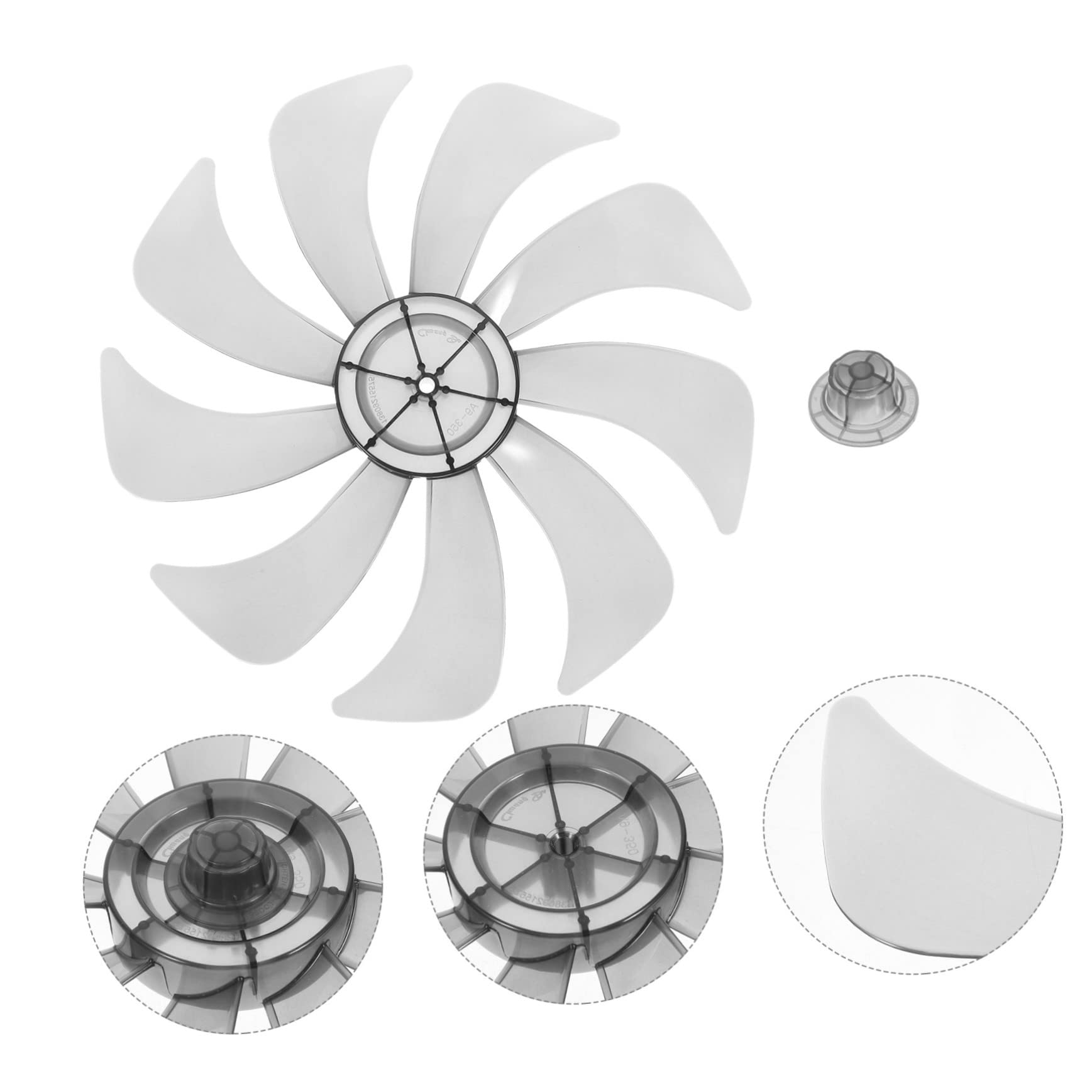 Replacement Fan Blades for Table & Ceiling Fans - Durable Replacement Fan Blades Accessories for Easy Repair & Maintenance - Perfect for Home, Office, and Workshop Cooling Solutions
