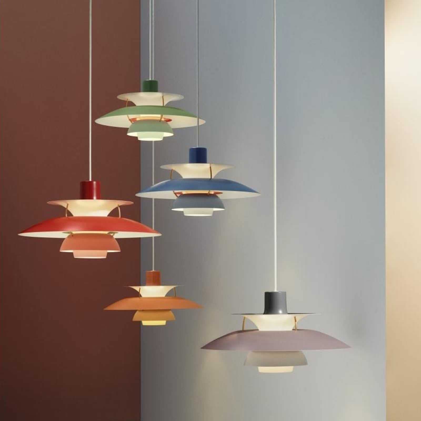 Nordic PH5 Pendant Light - Danish Aluminum UFO Chandelier with Bulb Included | Minimalist Ceiling Lighting for Living Room, Dining Room, Kitchen & Restaurant | Perfect for Modern Home Decor and Commercial Spaces