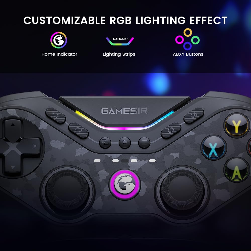 GameSir Tarantula Pro Wireless Gaming Controller for Nintendo Switch, PC, iOS & Android - Bluetooth 5.0/2.4G/Wired Mode with Charging Dock - Ergonomic Design for Long Gaming Sessions at Home or On-The-Go