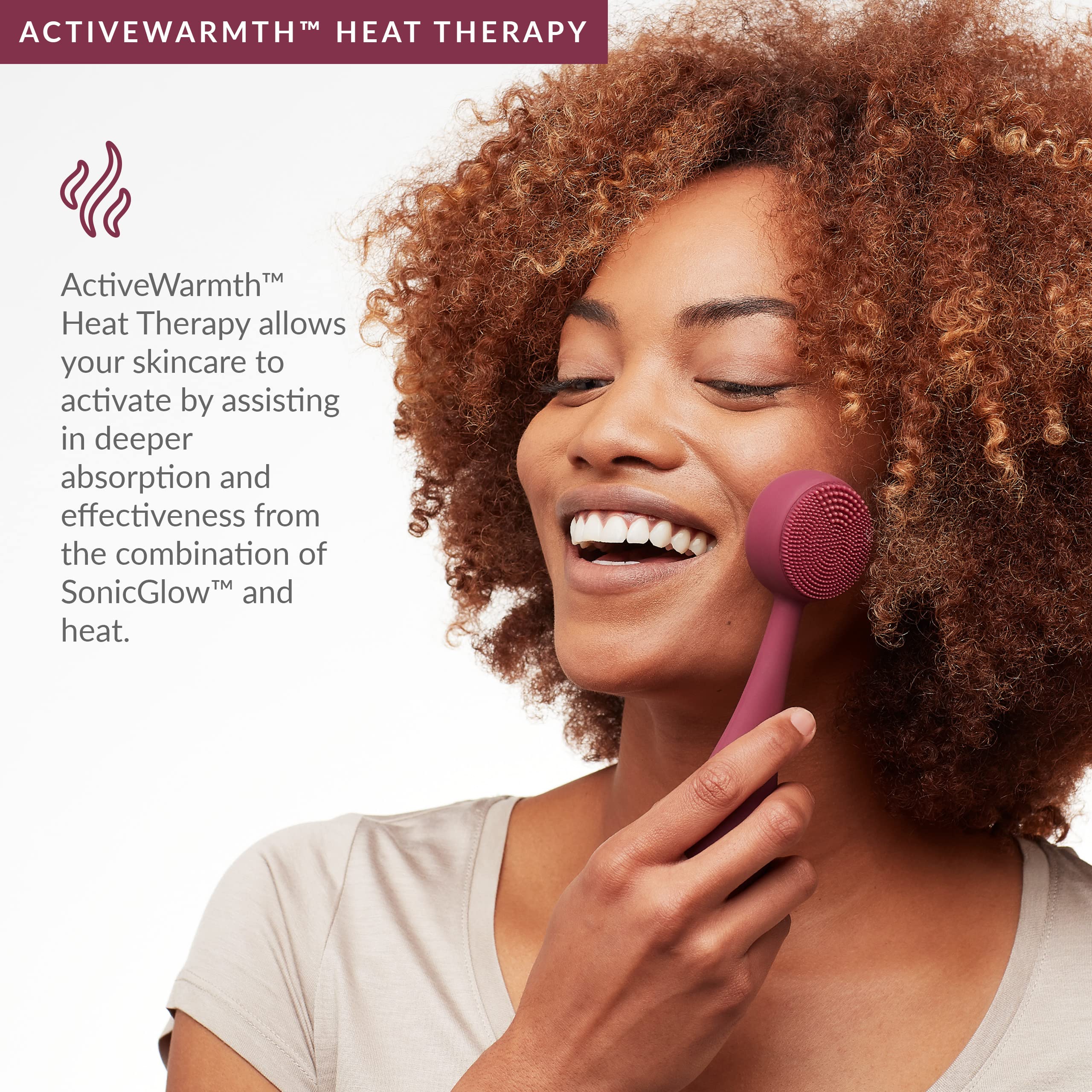 PMD Clean Pro Smart Facial Cleansing Device with Silicone Brush & ActiveWarmth Anti-Aging Massager - Deep Pore Cleanser for Glowing Skin - Perfect for Daily Skincare Routine & Anti-Aging Treatment at Home