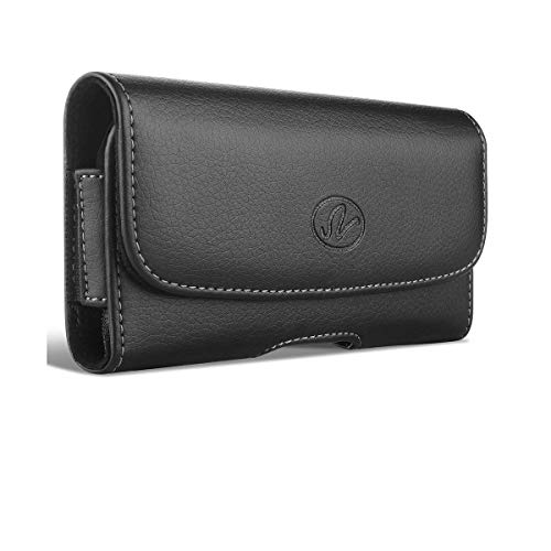Black Horizontal Leather XL Case
