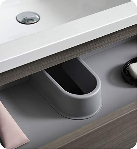Fresca Lazzaro 24 Inch Gray Wood Modern Bathroom Storage Cabinet - Freestanding Vanity for Bathroom Organization (Sink Not Included) | Perfect for Small Bathrooms, Powder Rooms & Apartment Decor