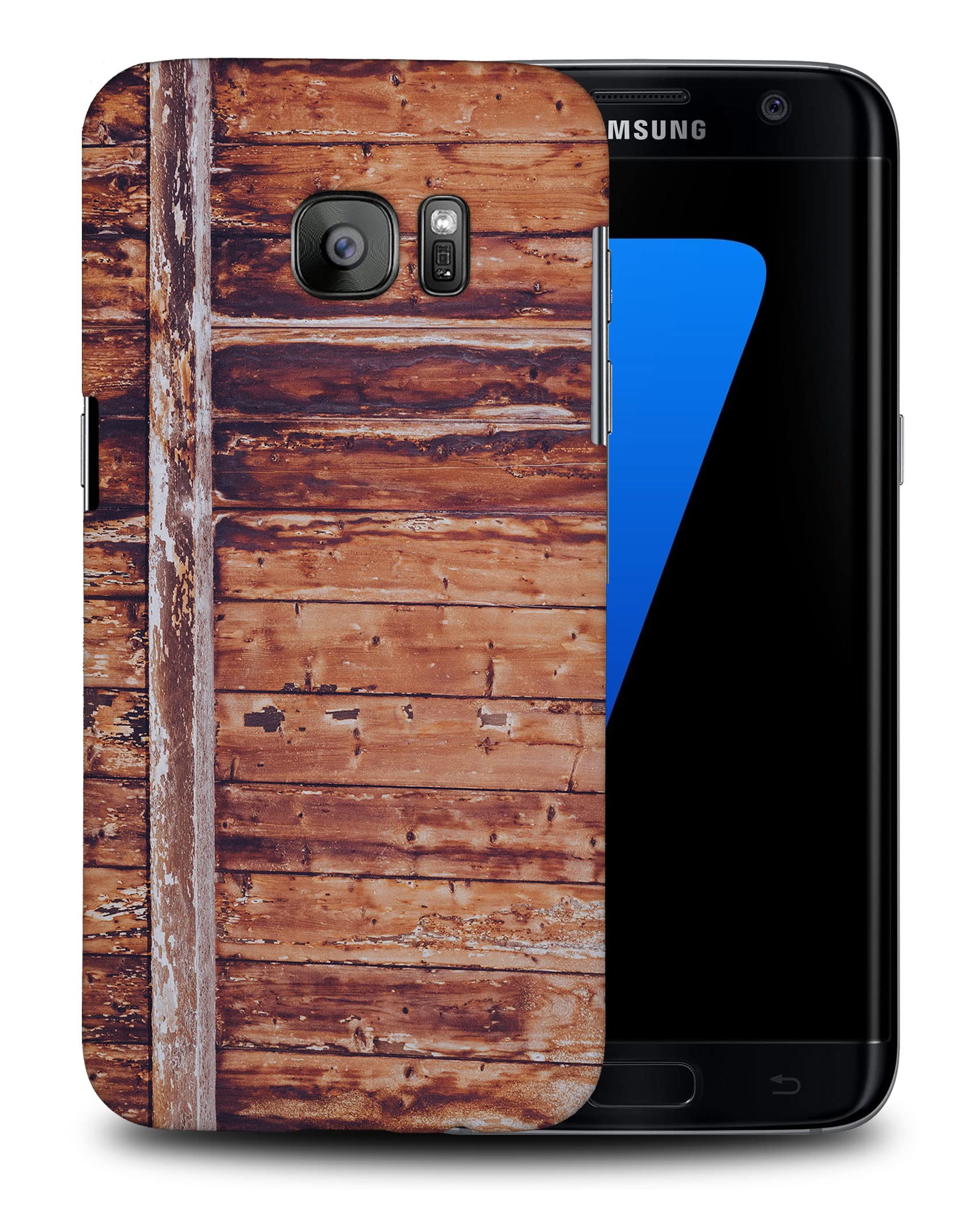 Durable Cool Wood Phone Case for Samsung Galaxy S7 Edge - Stylish Protection