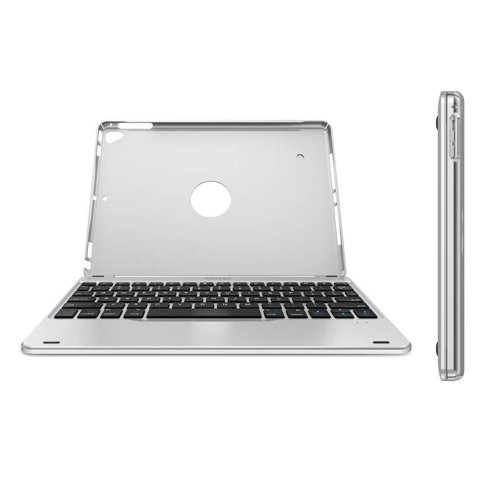 Arteck Ultra-Thin Bluetooth Keyboard Case for iPad 9.7-inch (iPad 6th/5th Gen & iPad Air 1) - Full Protection Folio with 130° Swivel Stand | Perfect for Work, Study & Travel