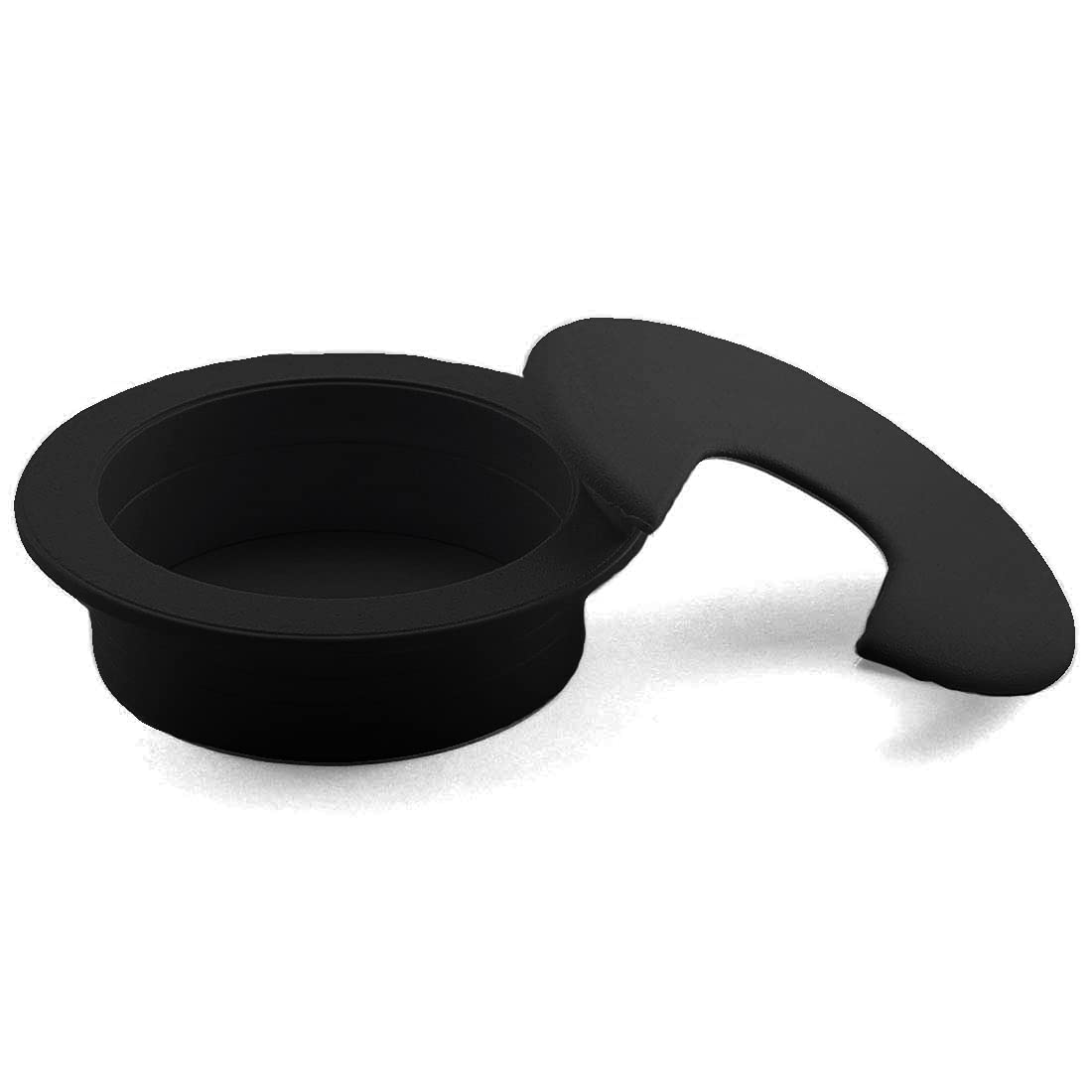 2 Pack 2 Inch Black Plastic Desk Cable Grommet Hole Covers - Wire Cord Organizer for Office PC Computer Desk - Perfect for Cable Management in Home Office, Gaming Setup & Workstation Organization